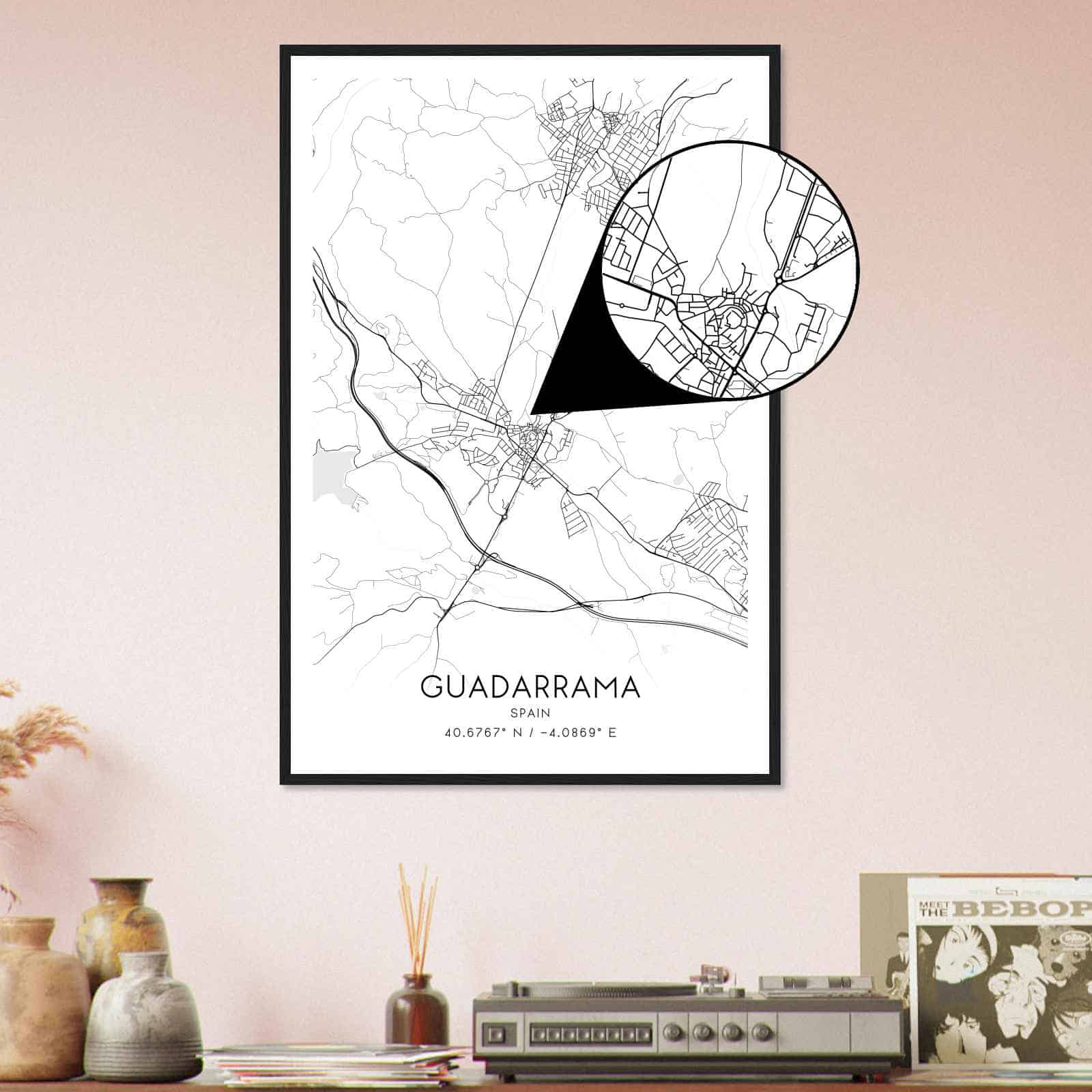 Deerfield Kansas Map Poster, Modern Home Decor Wall Art Print (Copy)