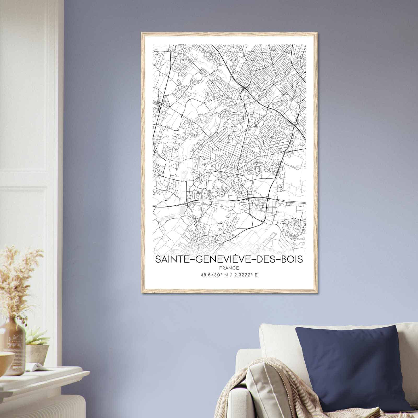 Deerfield Kansas Map Poster, Modern Home Decor Wall Art Print (Copy)