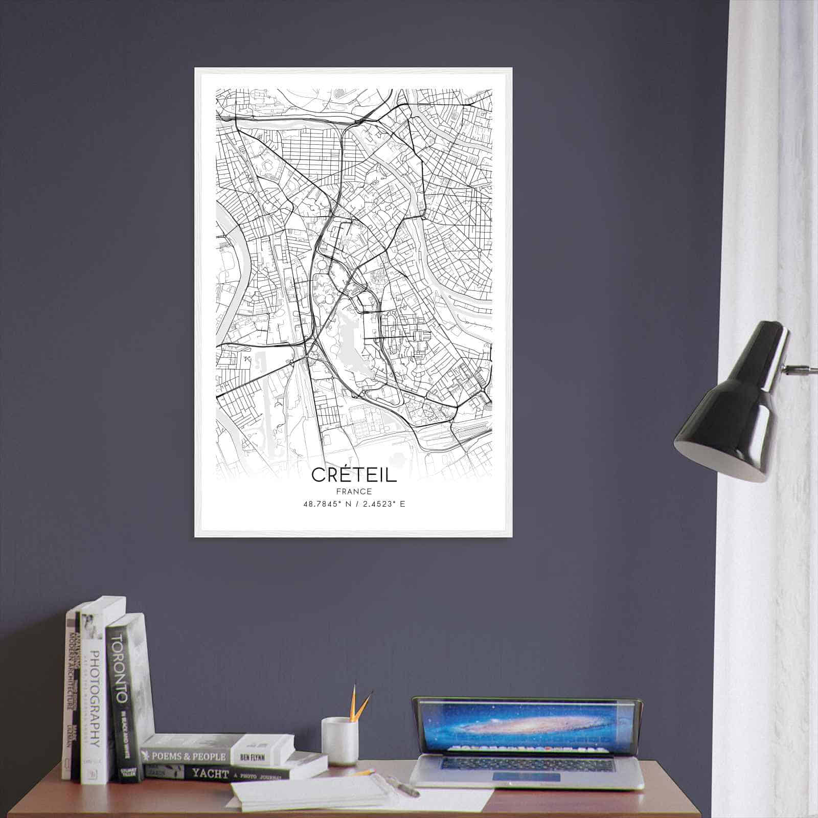 Deerfield Kansas Map Poster, Modern Home Decor Wall Art Print (Copy)