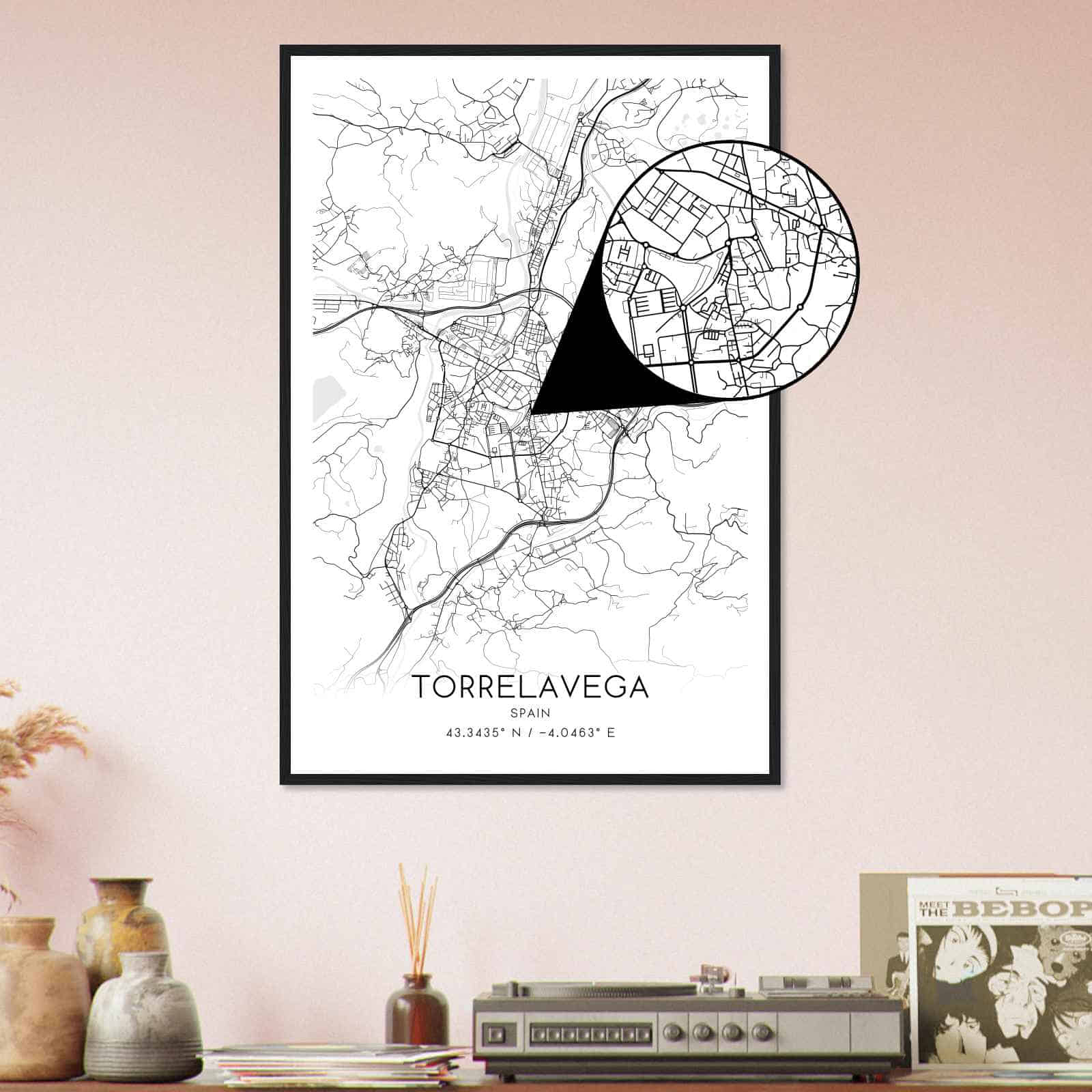 Deerfield Kansas Map Poster, Modern Home Decor Wall Art Print (Copy)