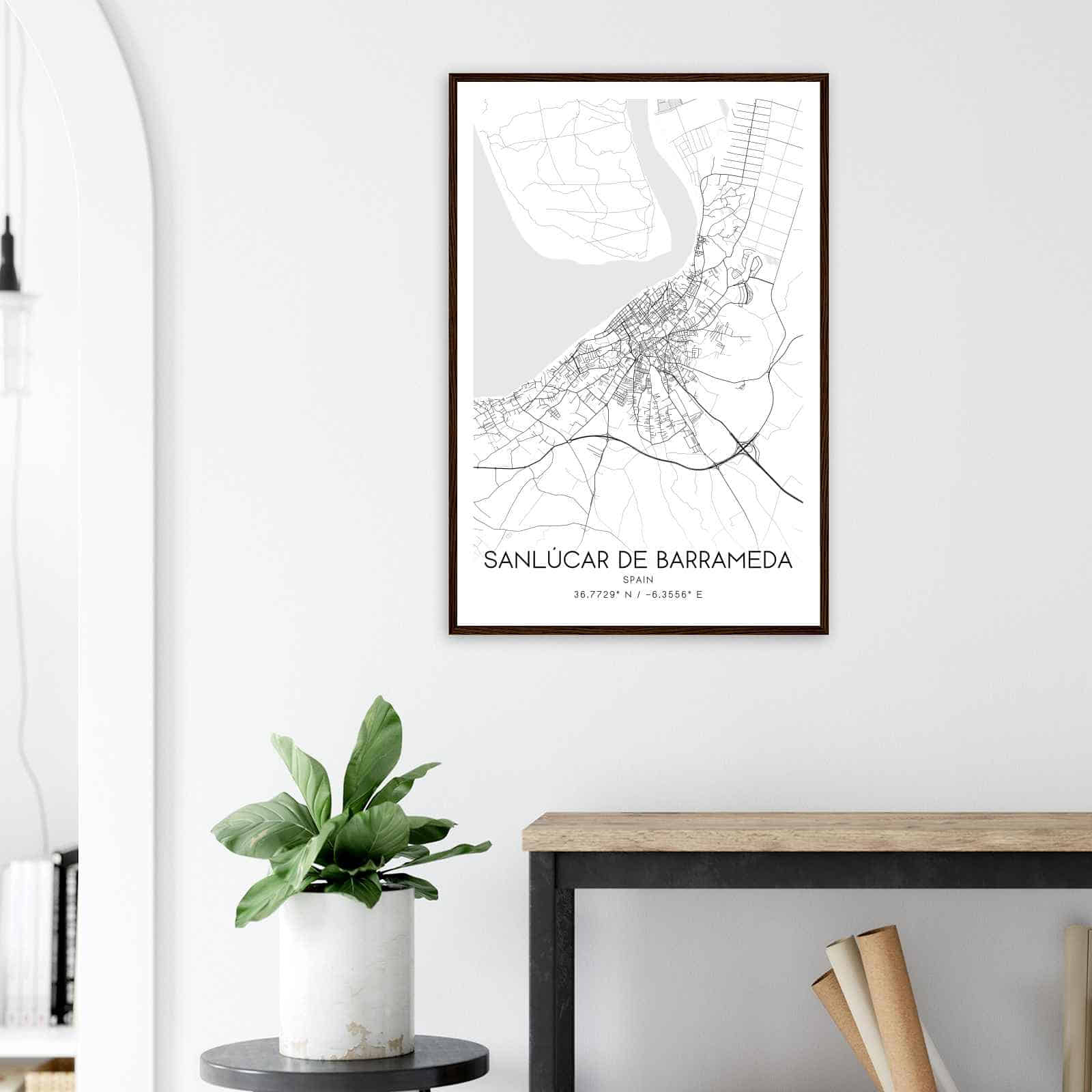 Deerfield Kansas Map Poster, Modern Home Decor Wall Art Print (Copy)