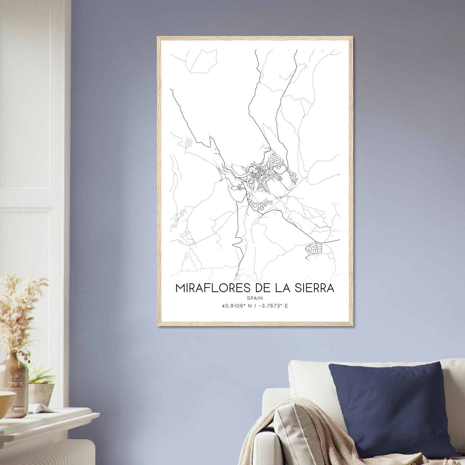 Deerfield Kansas Map Poster, Modern Home Decor Wall Art Print (Copy)