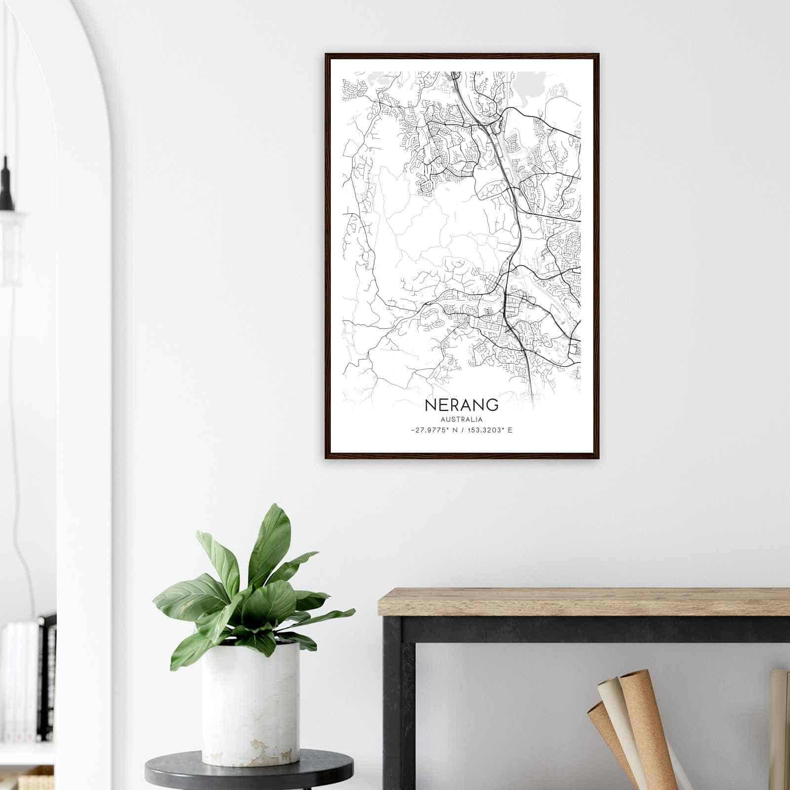 Deerfield Kansas Map Poster, Modern Home Decor Wall Art Print (Copy)