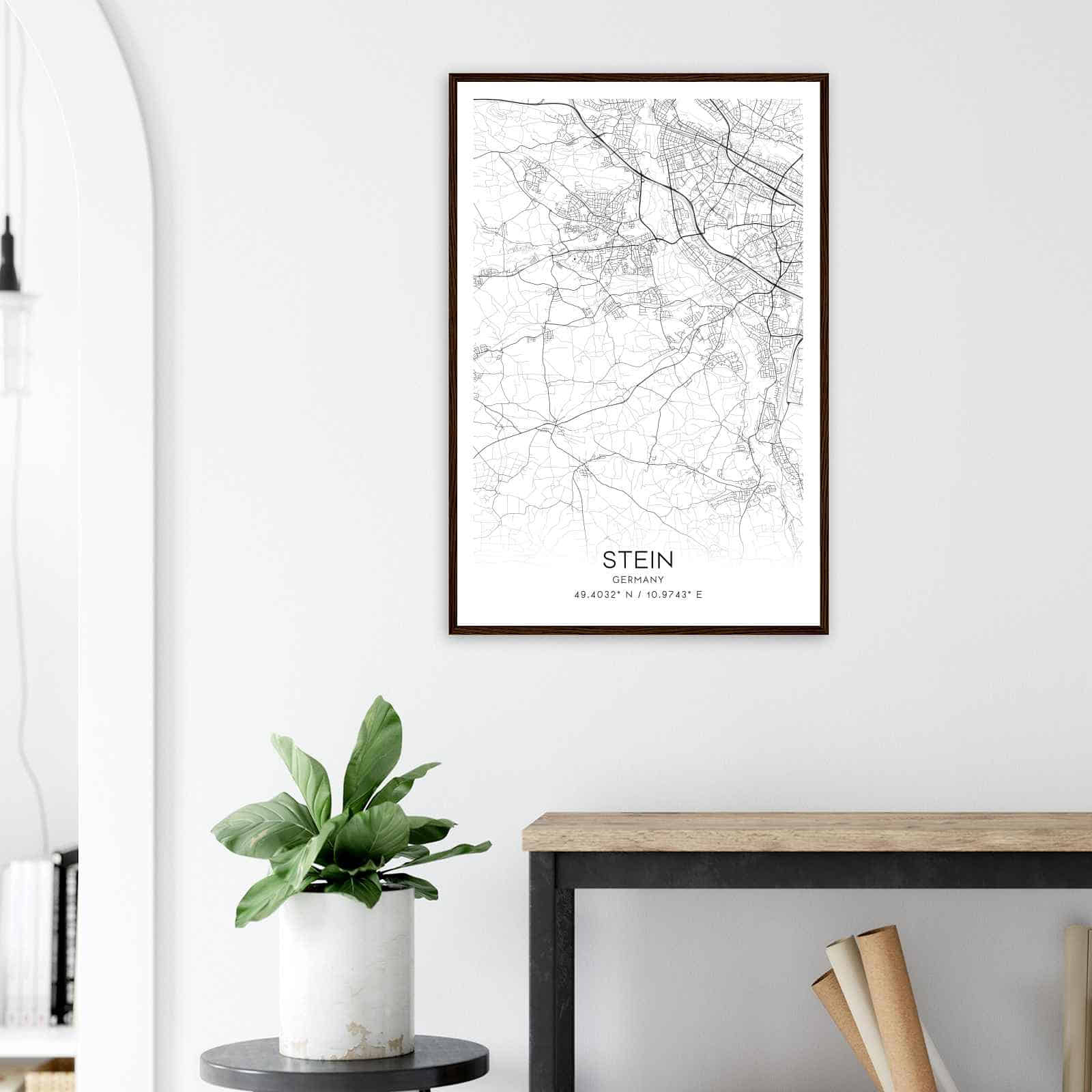 Deerfield Kansas Map Poster, Modern Home Decor Wall Art Print (Copy)