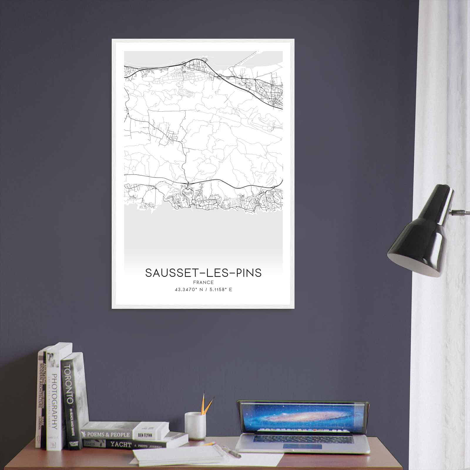 Deerfield Kansas Map Poster, Modern Home Decor Wall Art Print (Copy)