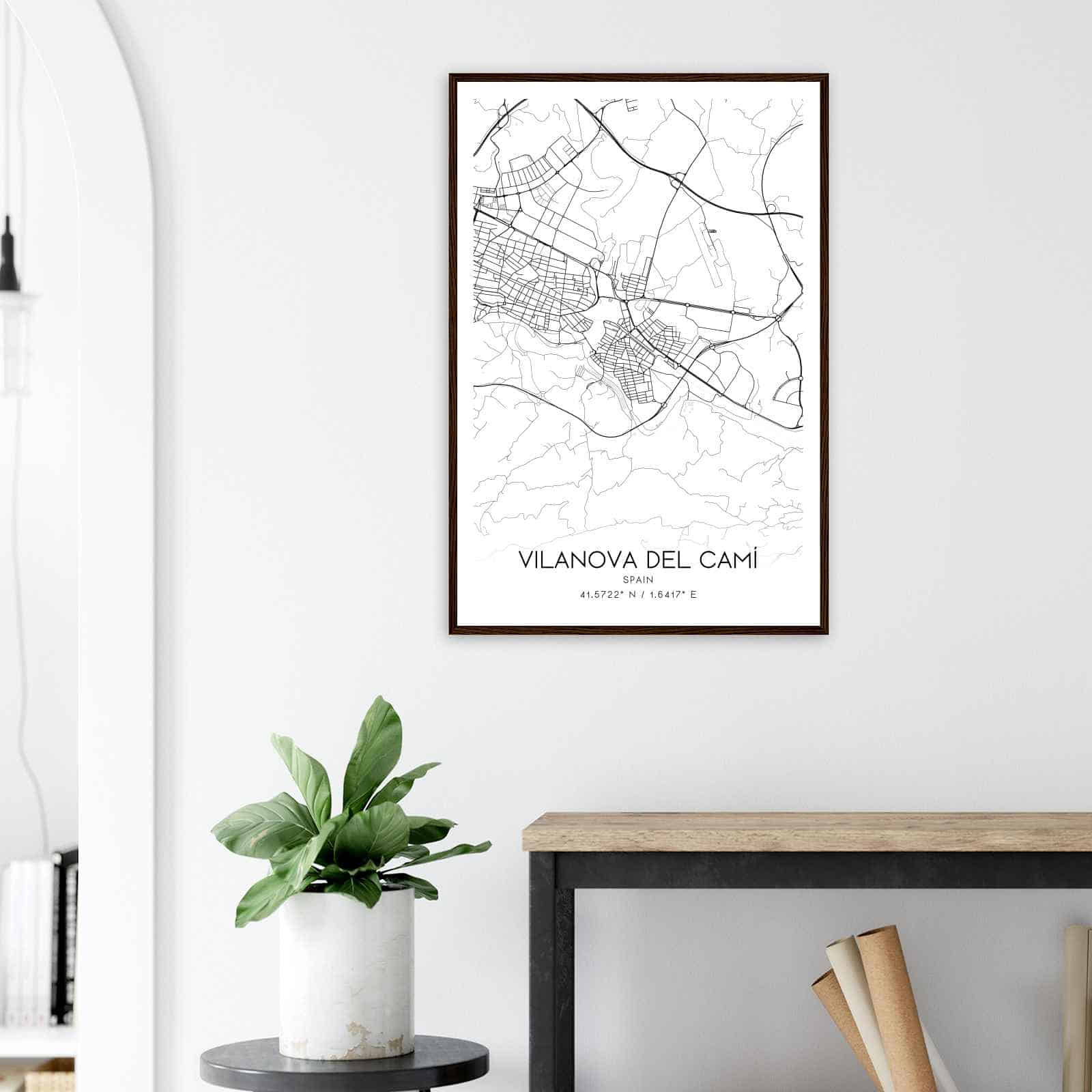 Deerfield Kansas Map Poster, Modern Home Decor Wall Art Print (Copy)