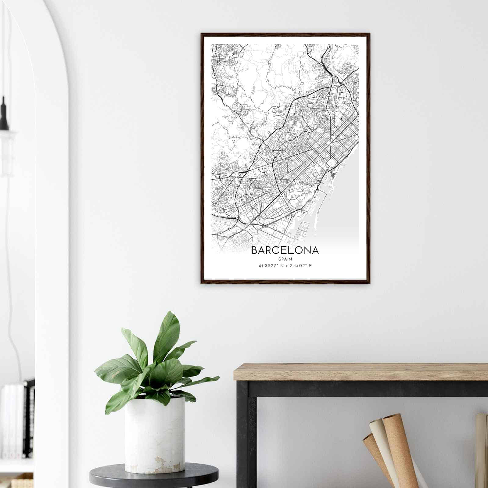 Deerfield Kansas Map Poster, Modern Home Decor Wall Art Print (Copy)