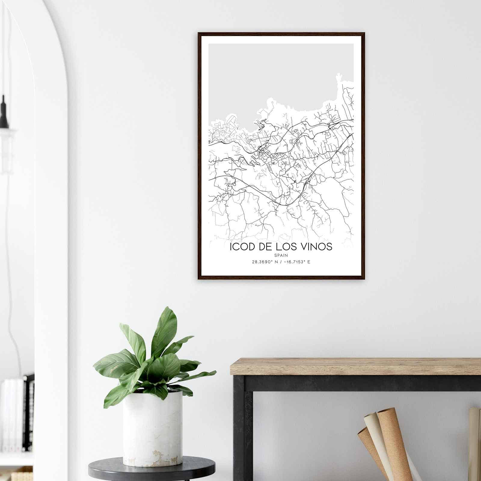 Deerfield Kansas Map Poster, Modern Home Decor Wall Art Print (Copy)