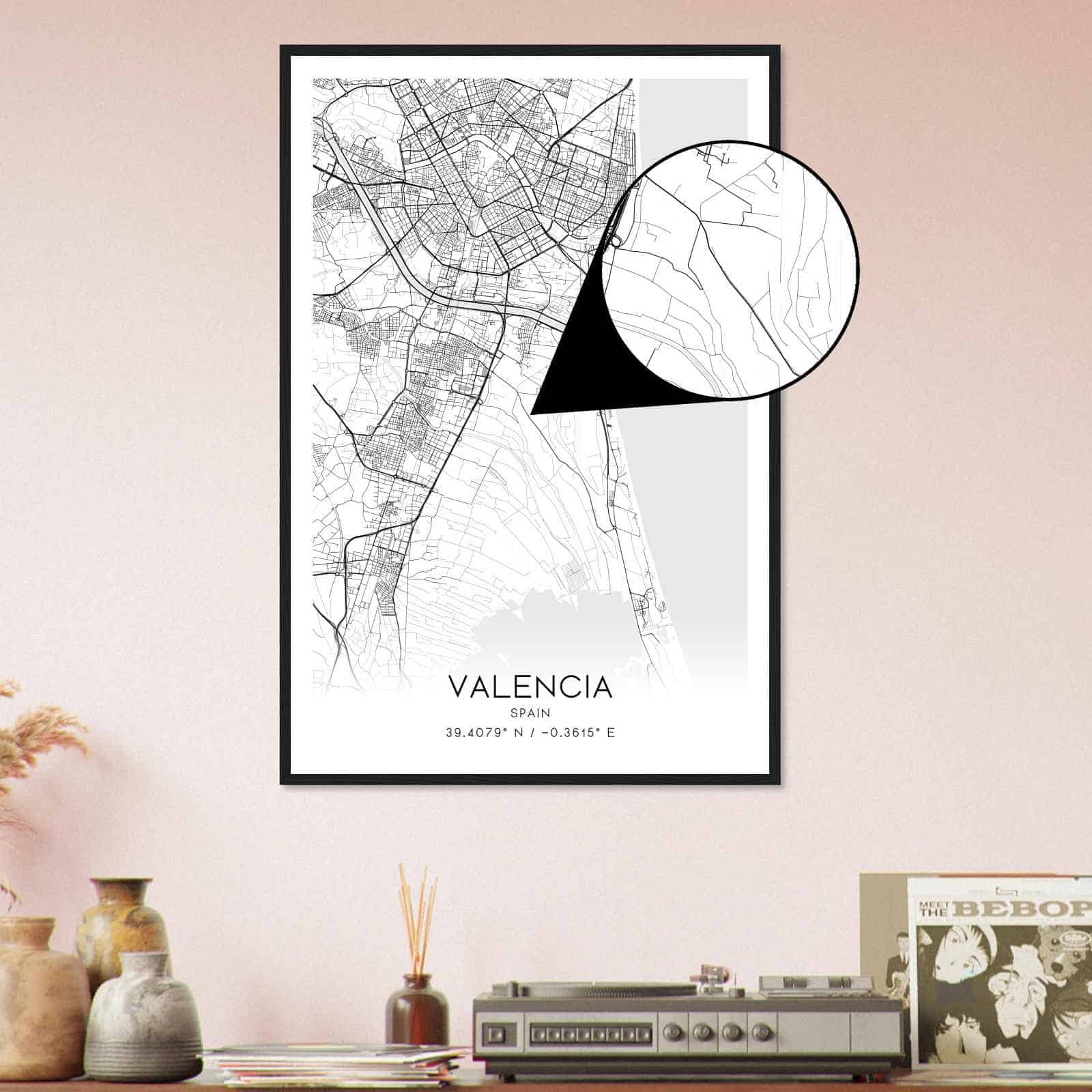 Deerfield Kansas Map Poster, Modern Home Decor Wall Art Print (Copy)