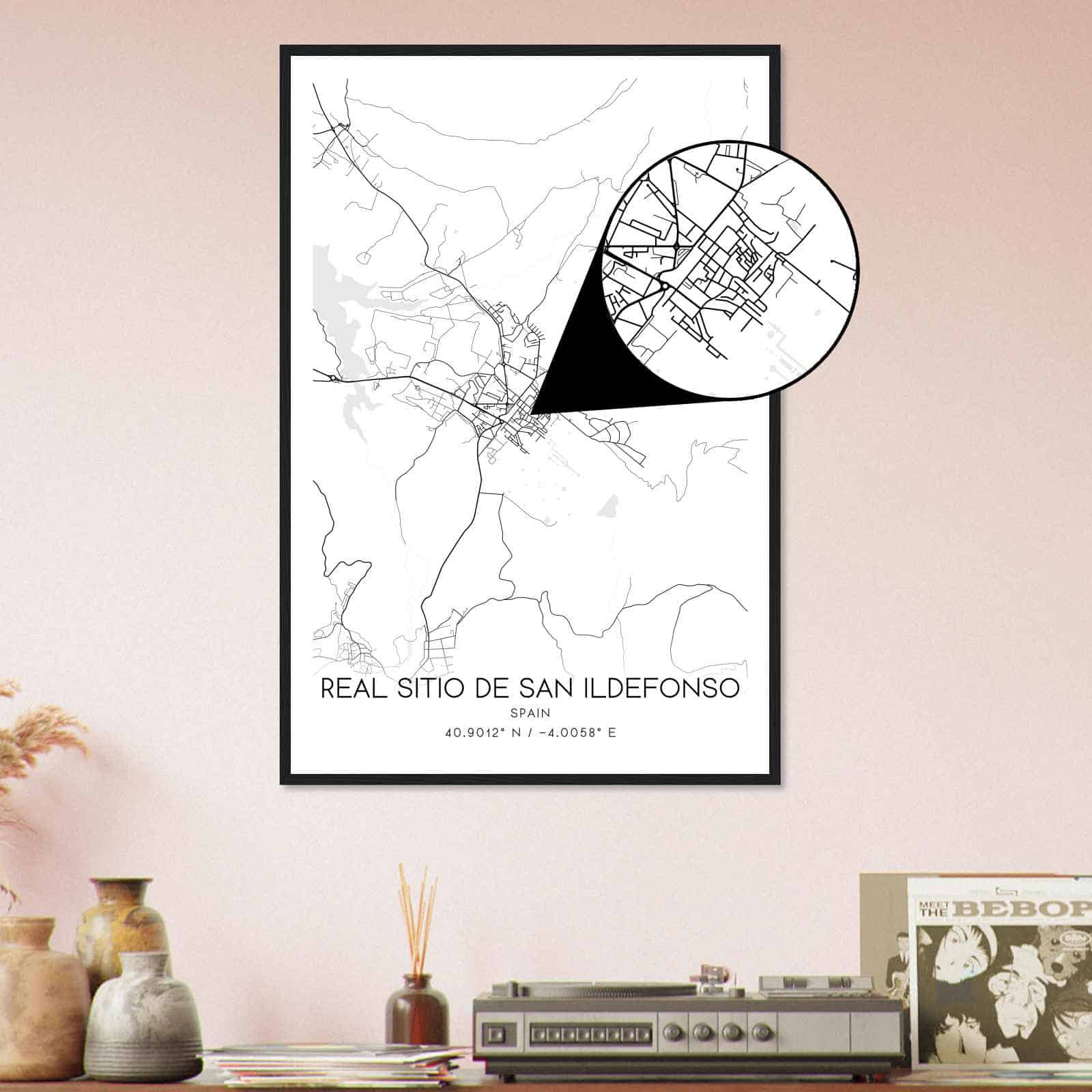 Deerfield Kansas Map Poster, Modern Home Decor Wall Art Print (Copy)