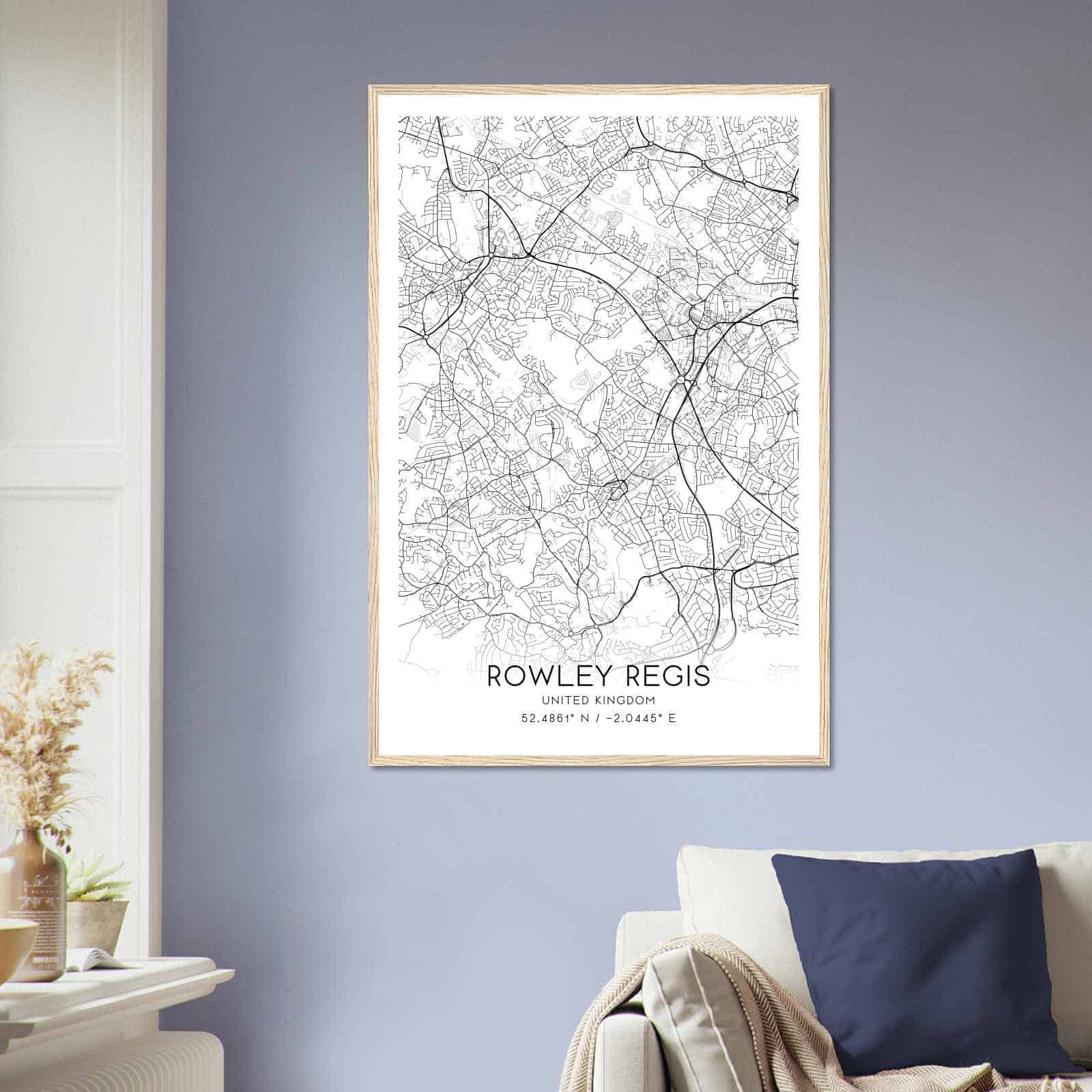 Deerfield Kansas Map Poster, Modern Home Decor Wall Art Print (Copy)