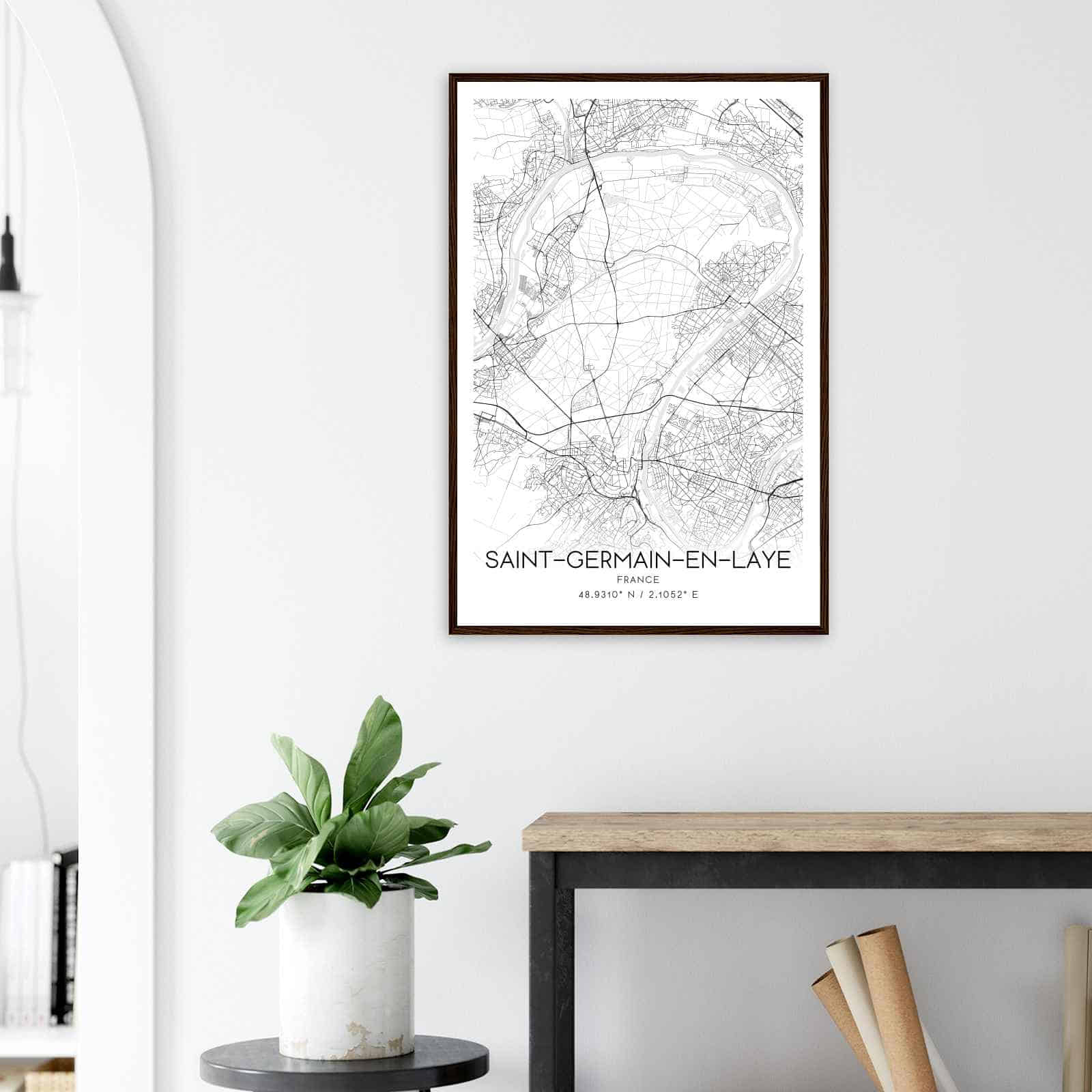 Deerfield Kansas Map Poster, Modern Home Decor Wall Art Print (Copy)