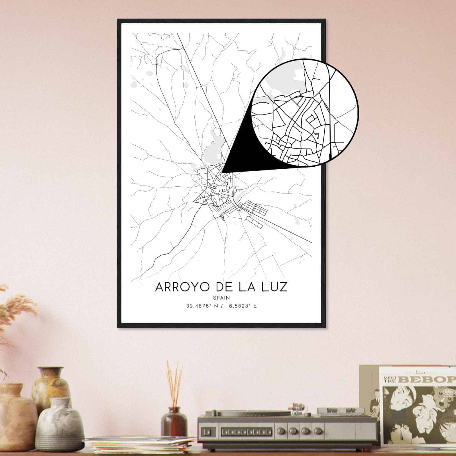 Deerfield Kansas Map Poster, Modern Home Decor Wall Art Print (Copy)