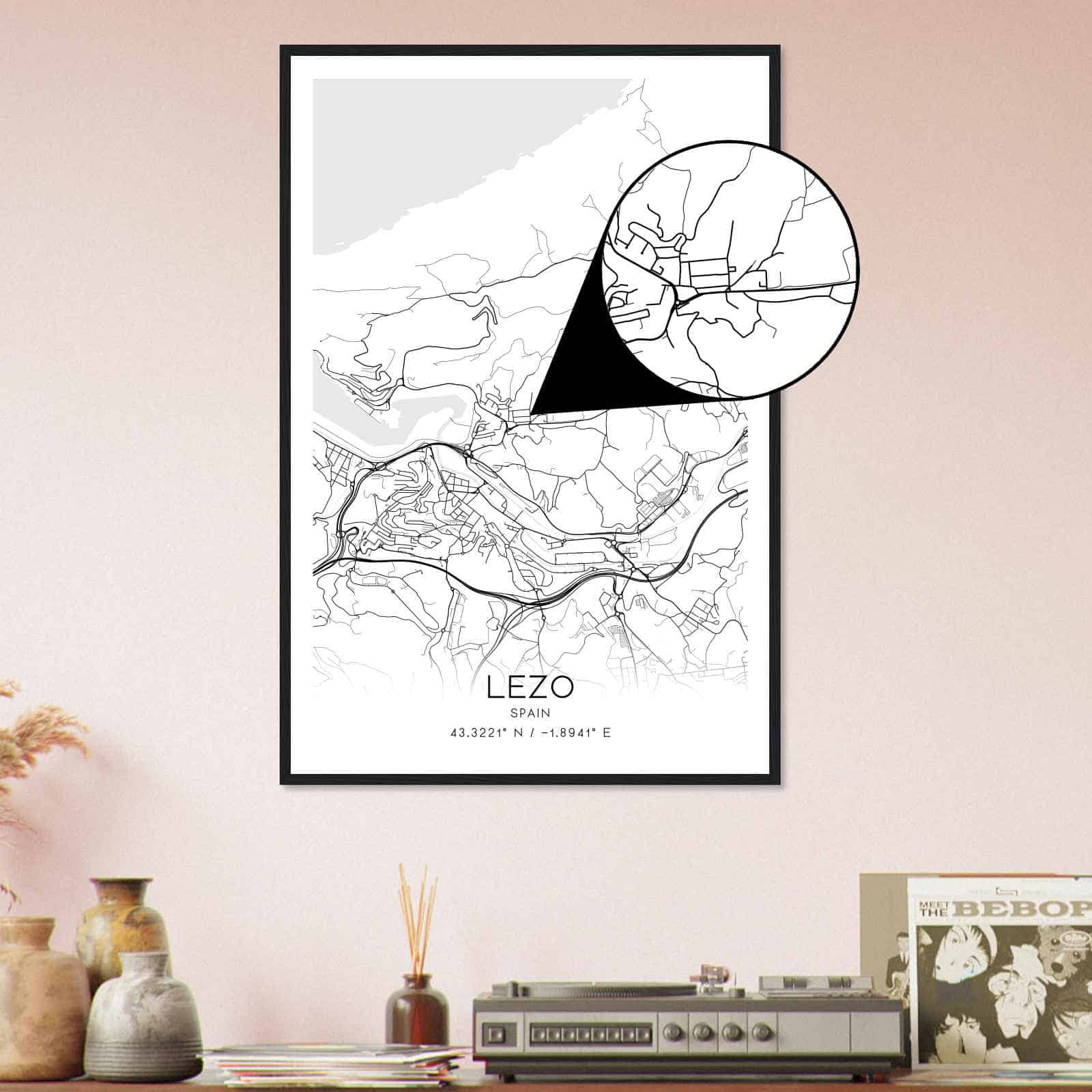 Deerfield Kansas Map Poster, Modern Home Decor Wall Art Print (Copy)