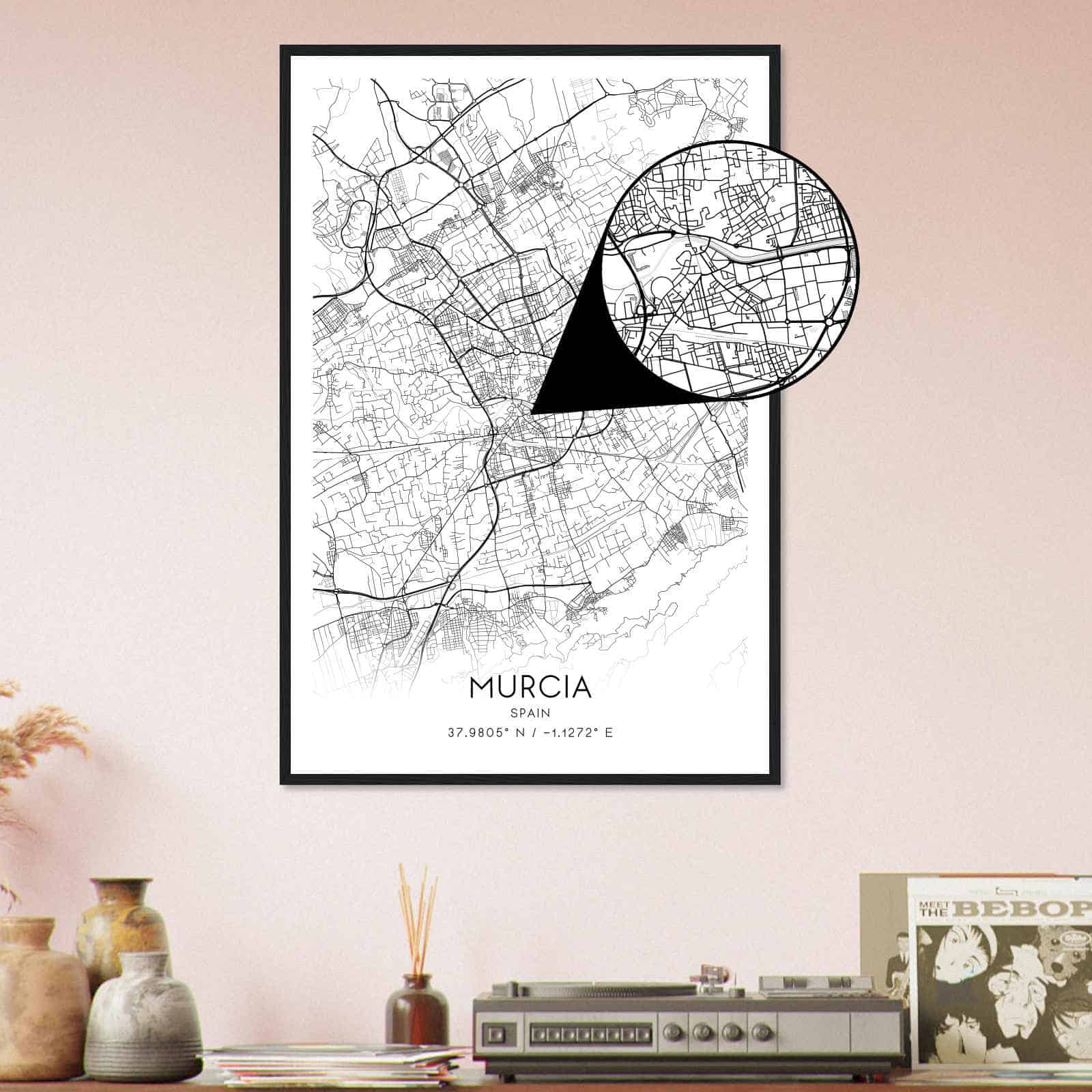 Deerfield Kansas Map Poster, Modern Home Decor Wall Art Print (Copy)