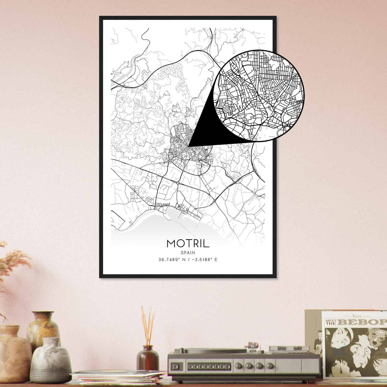 Deerfield Kansas Map Poster, Modern Home Decor Wall Art Print (Copy)