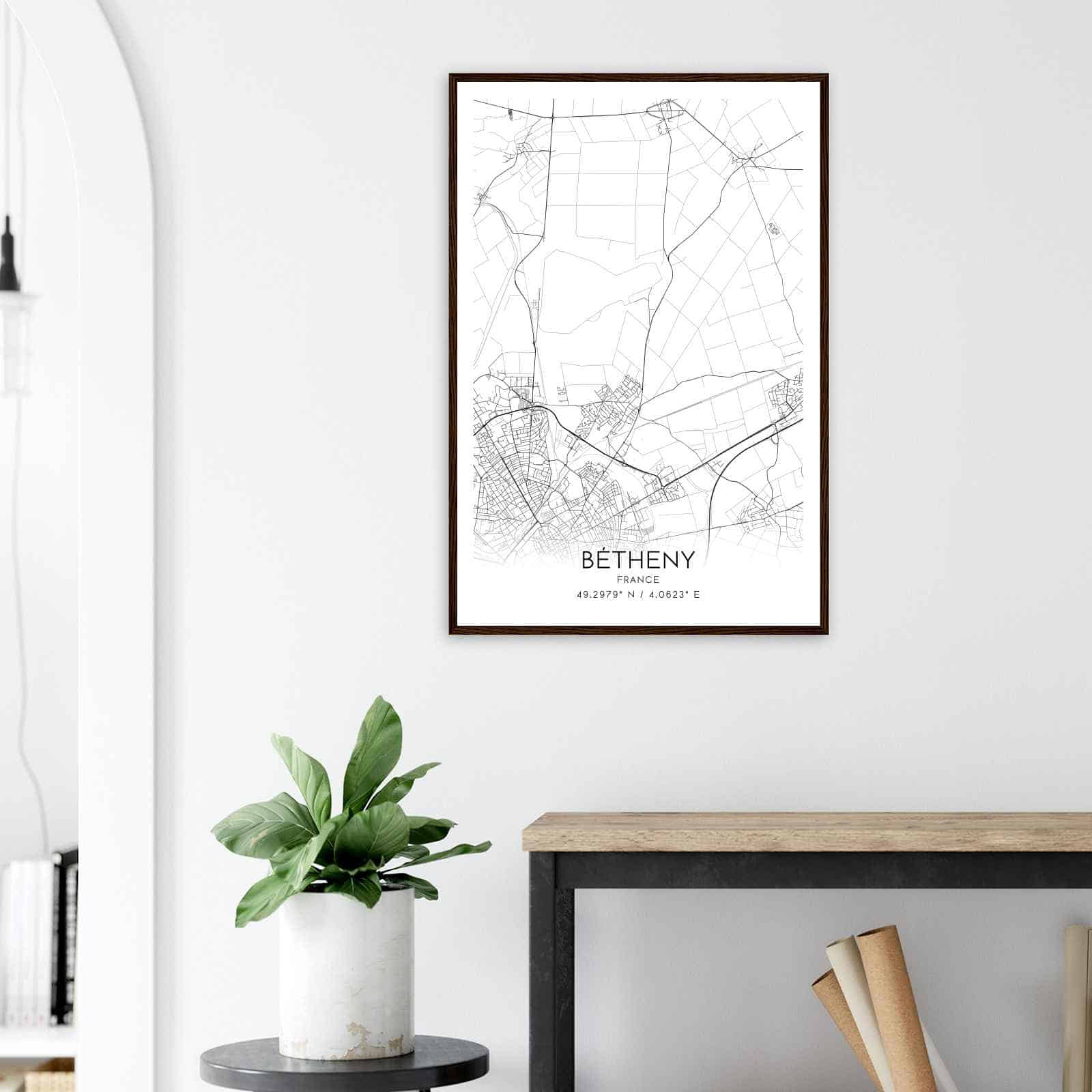 Deerfield Kansas Map Poster, Modern Home Decor Wall Art Print (Copy)