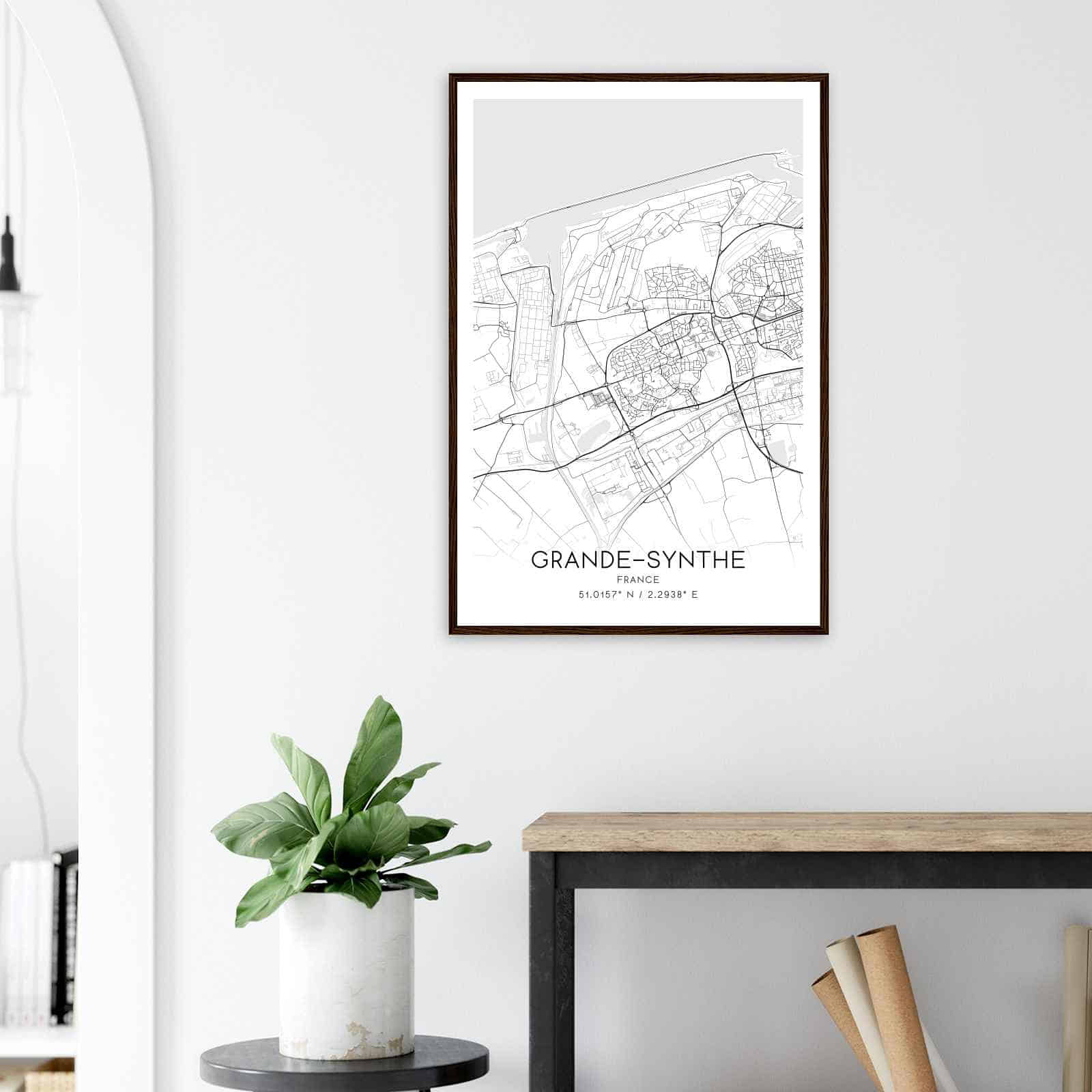 Deerfield Kansas Map Poster, Modern Home Decor Wall Art Print (Copy)