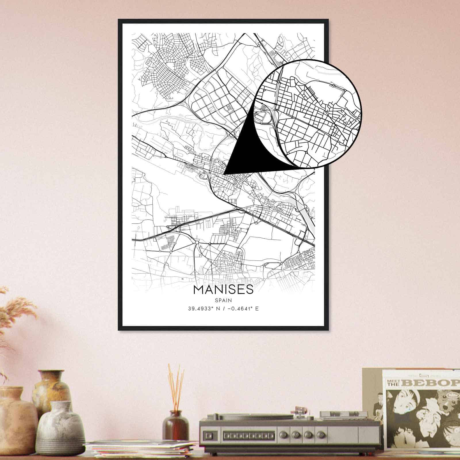 Deerfield Kansas Map Poster, Modern Home Decor Wall Art Print (Copy)