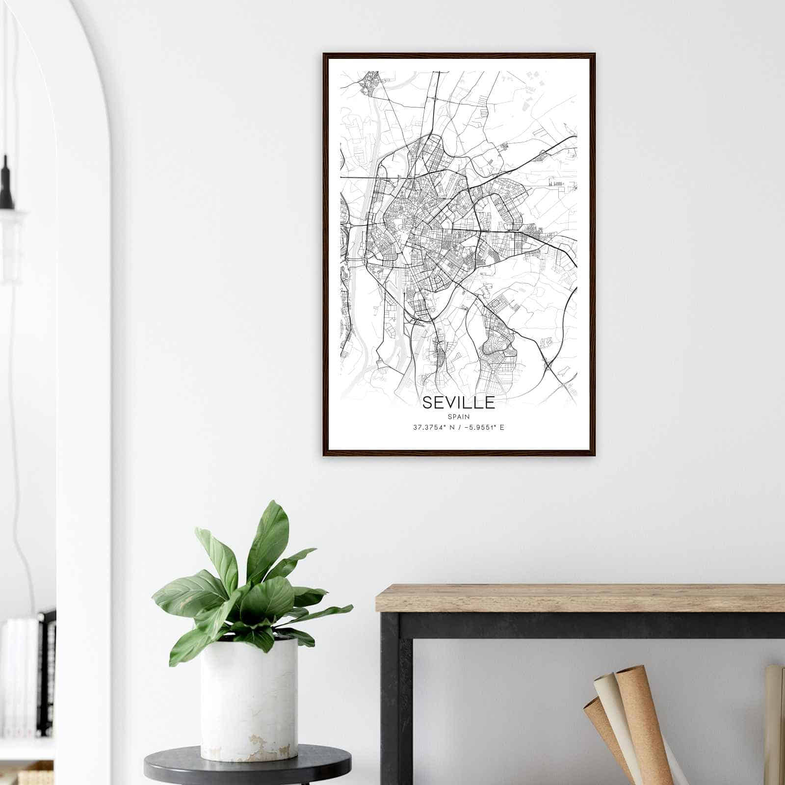 Deerfield Kansas Map Poster, Modern Home Decor Wall Art Print (Copy)