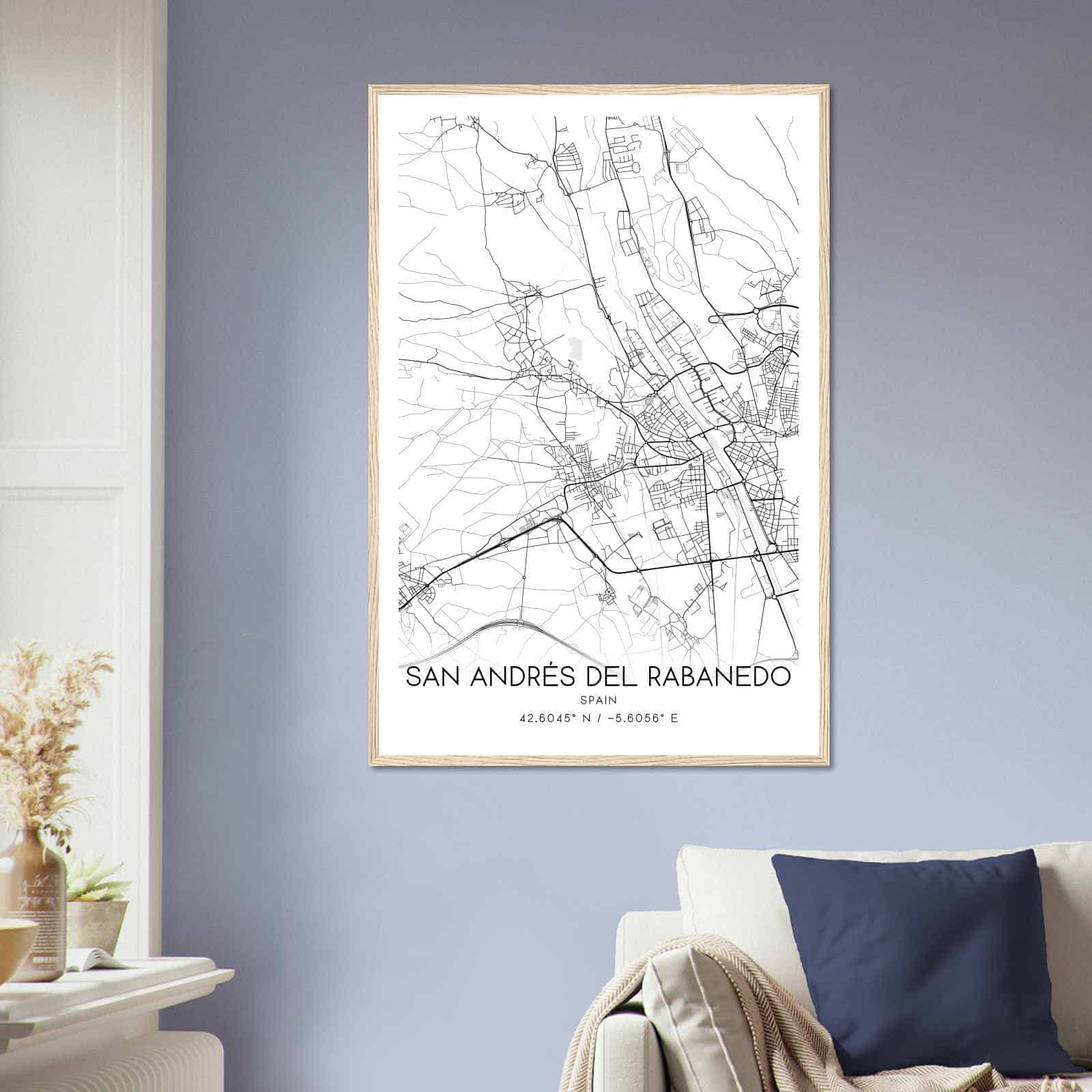 Deerfield Kansas Map Poster, Modern Home Decor Wall Art Print (Copy)