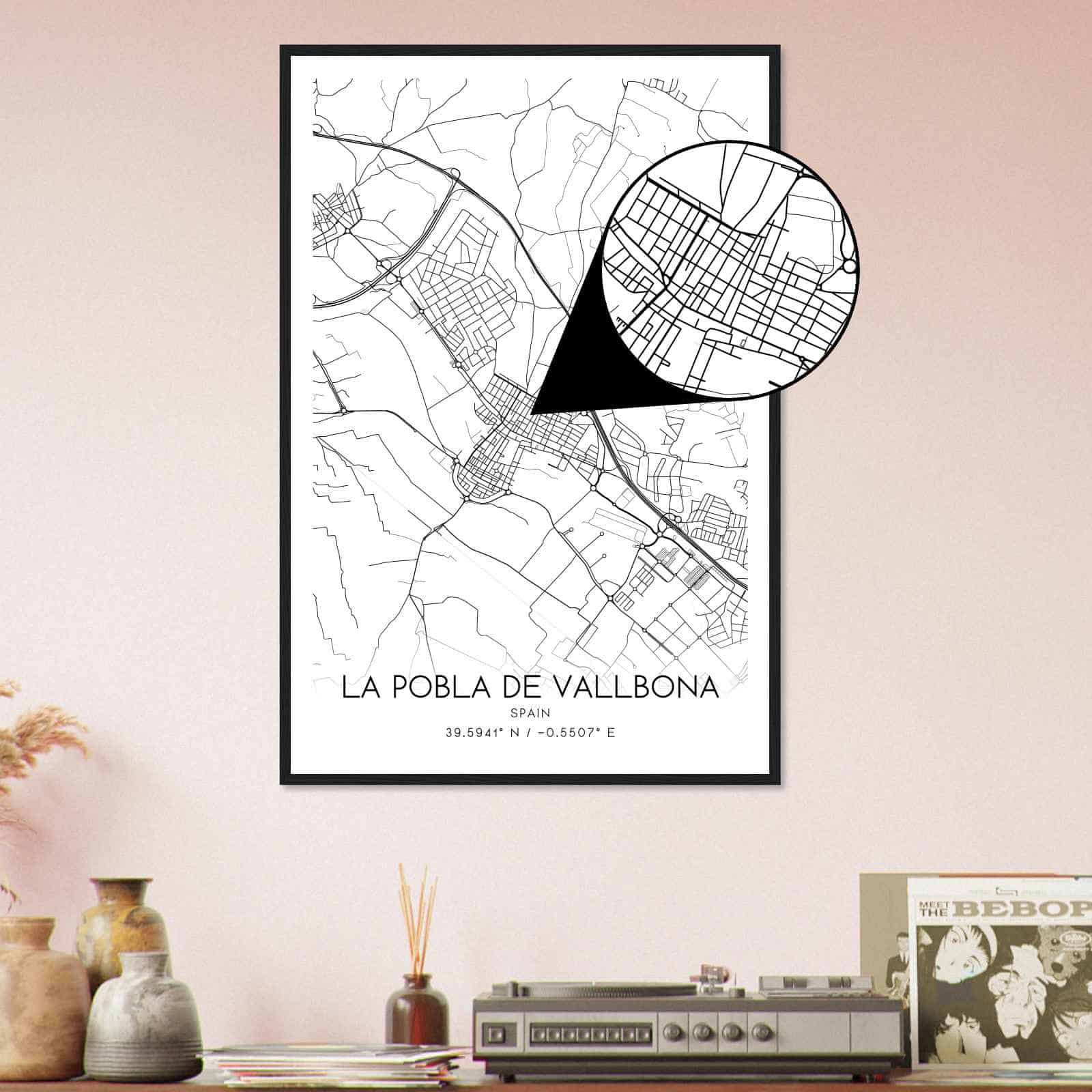 Deerfield Kansas Map Poster, Modern Home Decor Wall Art Print (Copy)