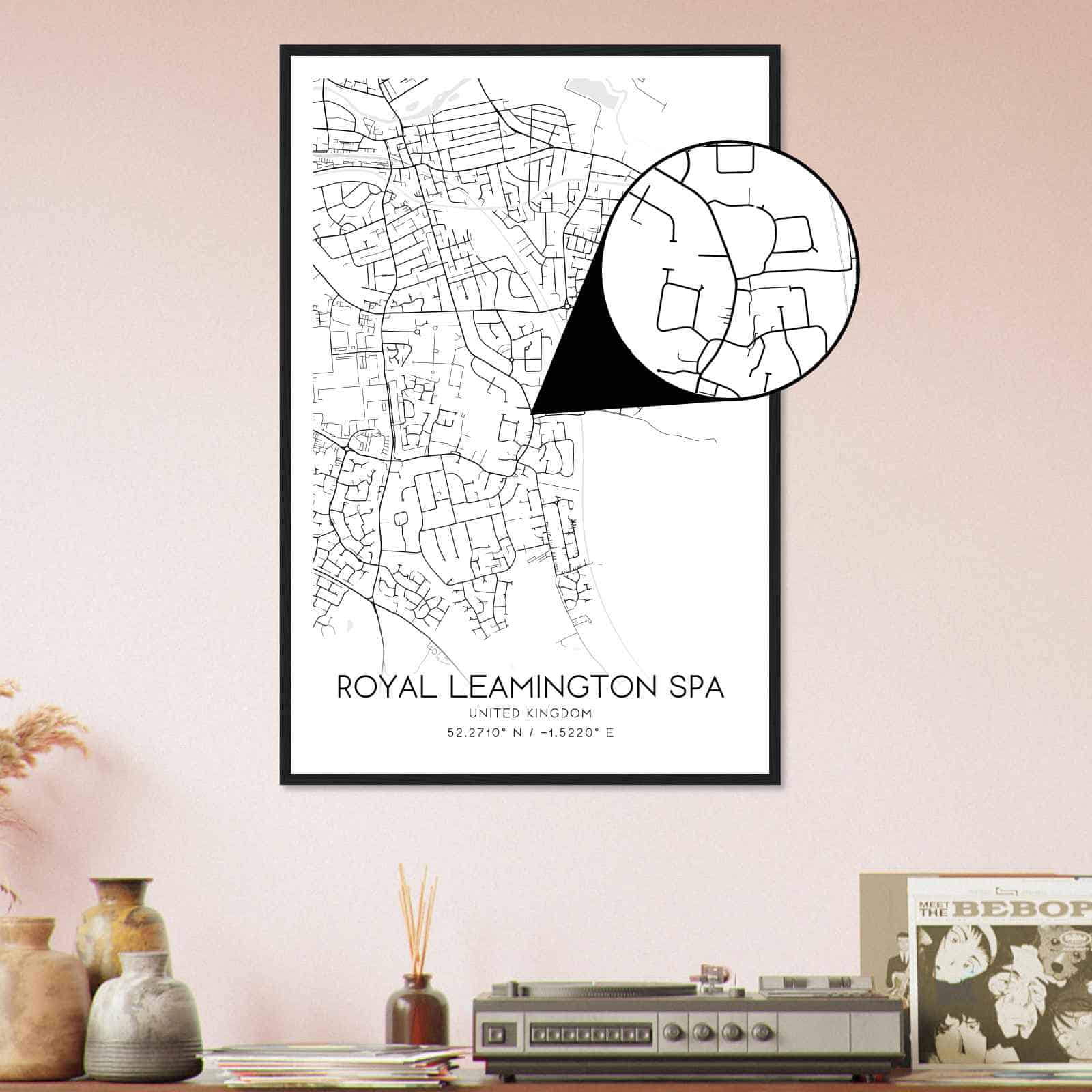 Deerfield Kansas Map Poster, Modern Home Decor Wall Art Print (Copy)