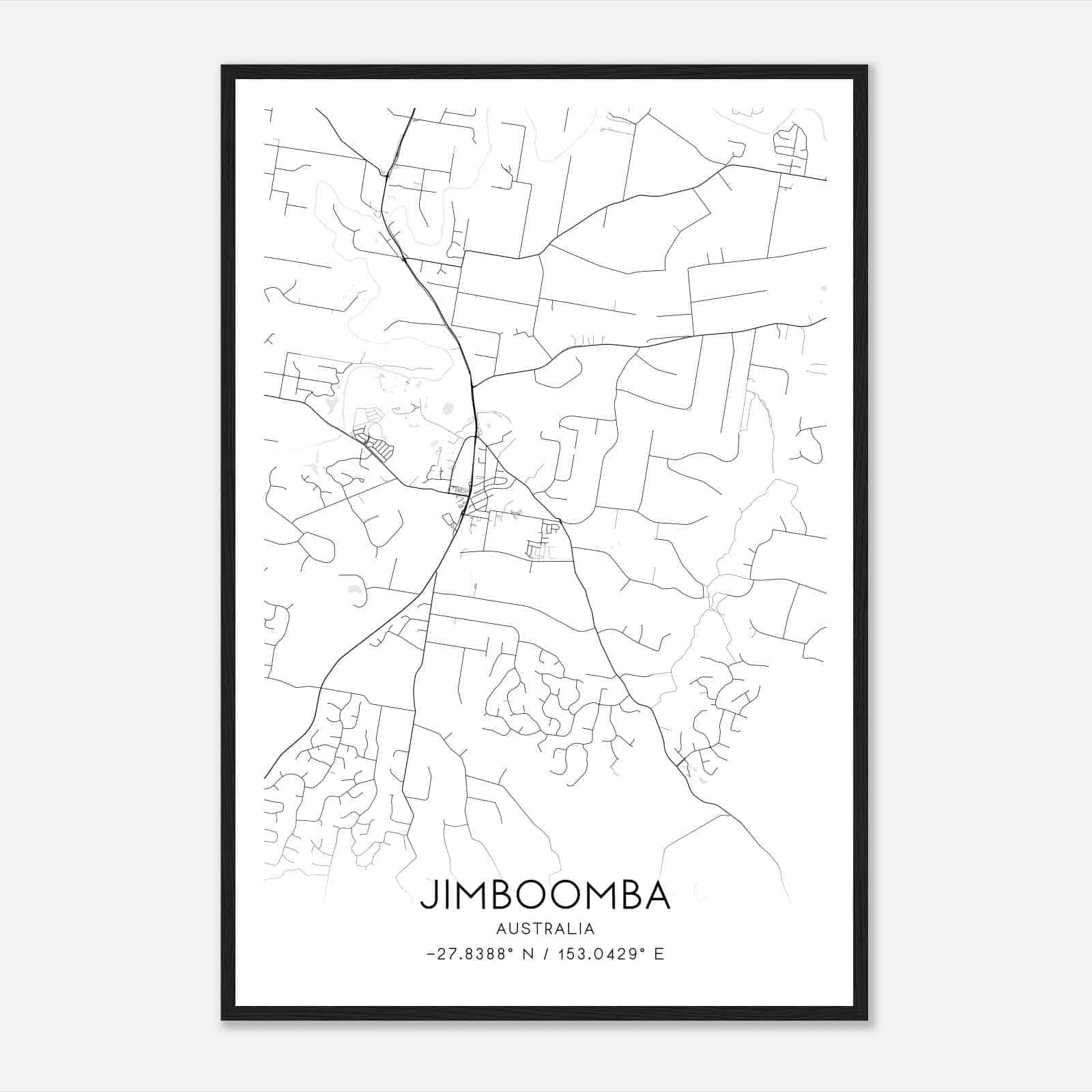 Custom Jimboomba Australia Map Poster Mapmory