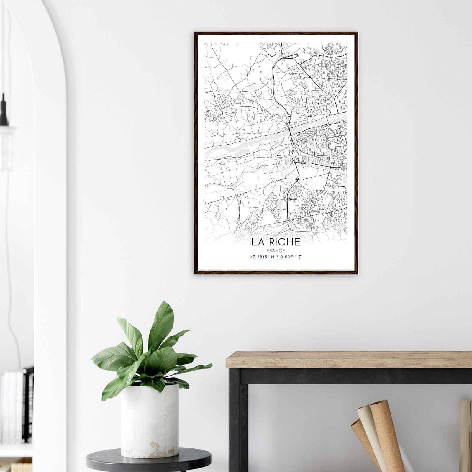 Deerfield Kansas Map Poster, Modern Home Decor Wall Art Print (Copy)