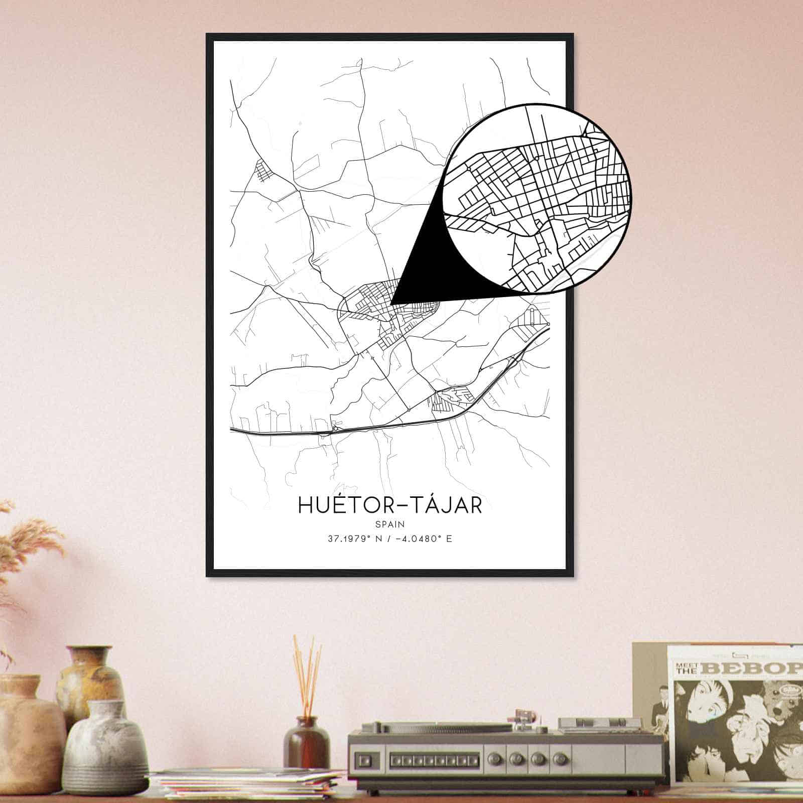 Deerfield Kansas Map Poster, Modern Home Decor Wall Art Print (Copy)
