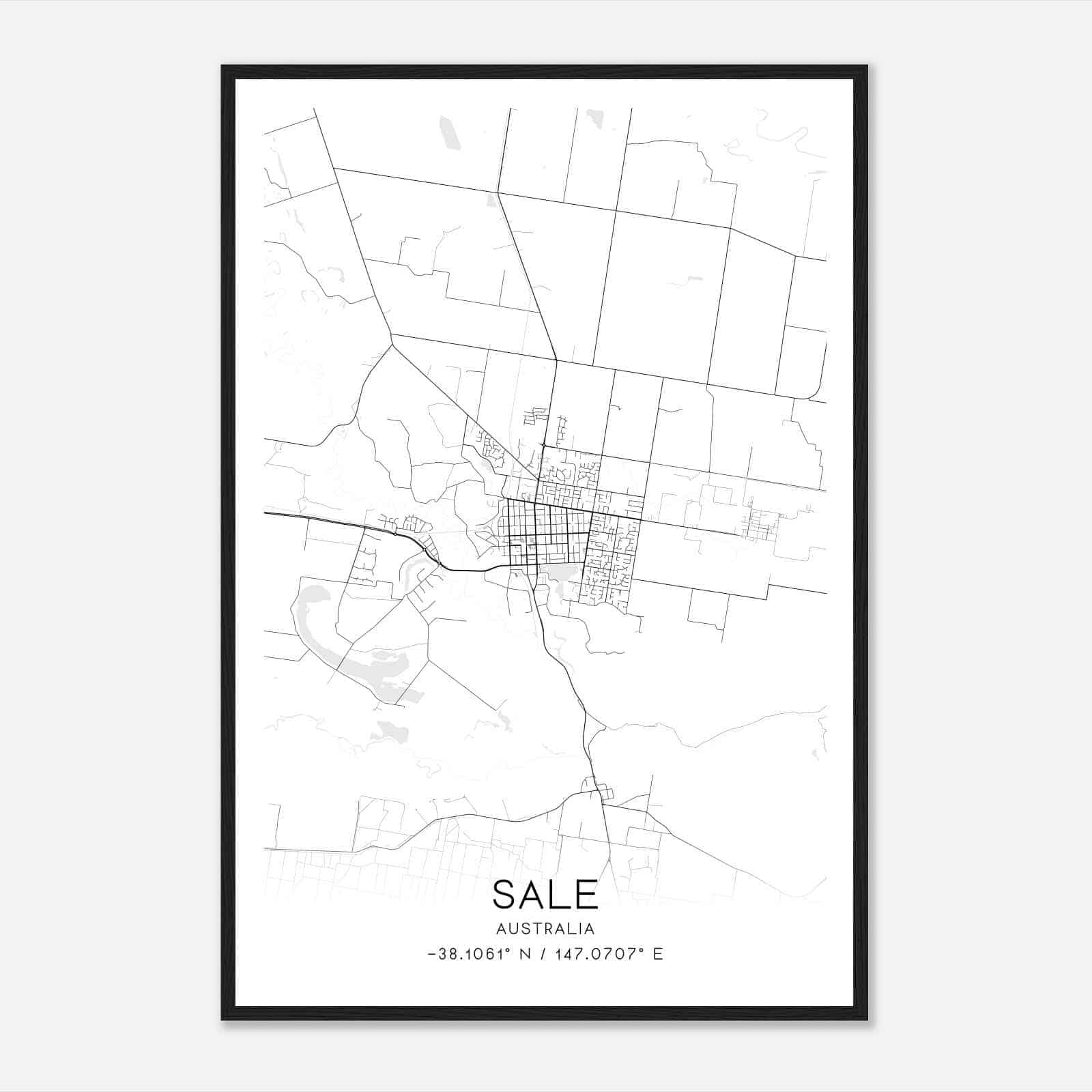 Sale Australia Map Poster, Modern Home Decor Wall Art Print