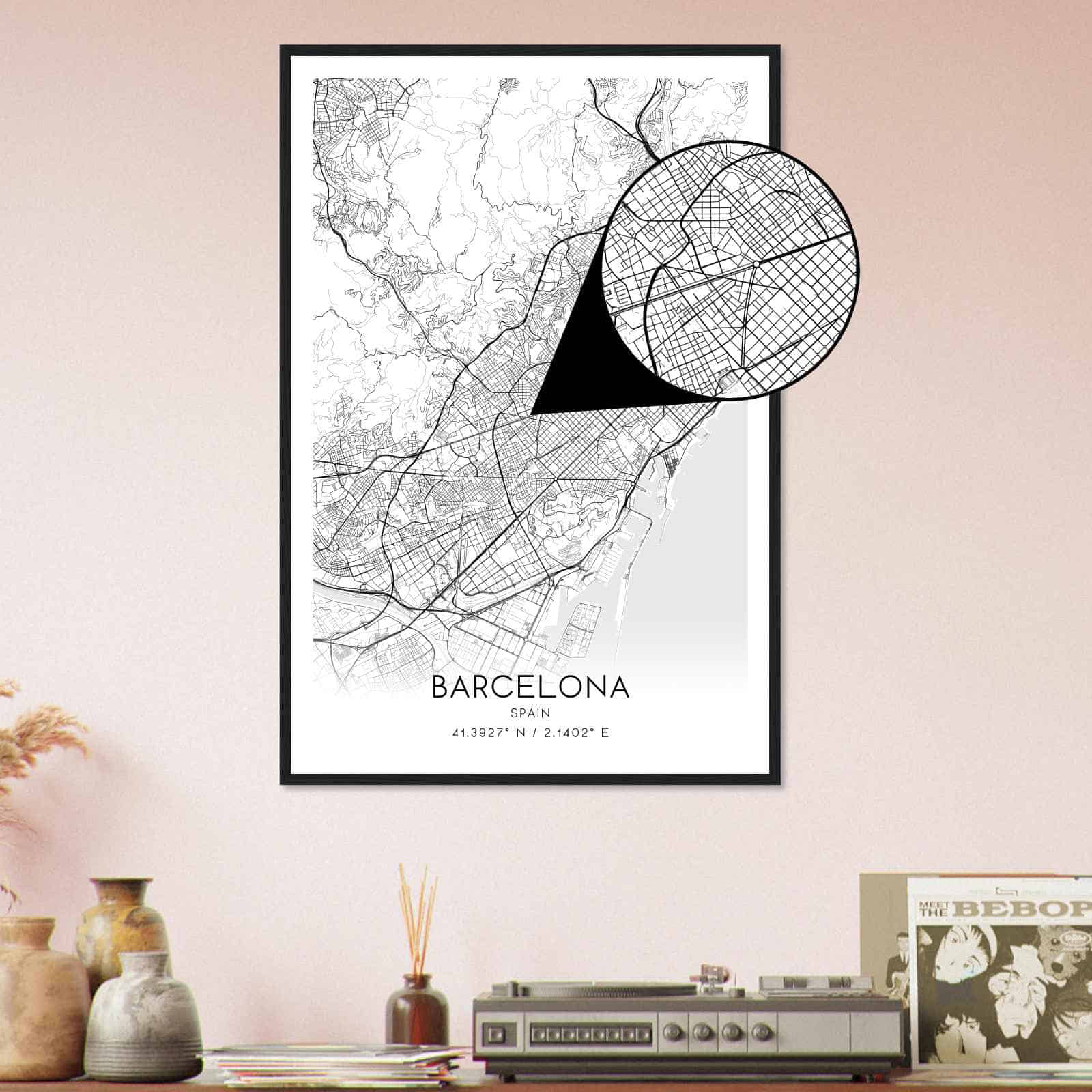 Deerfield Kansas Map Poster, Modern Home Decor Wall Art Print (Copy)