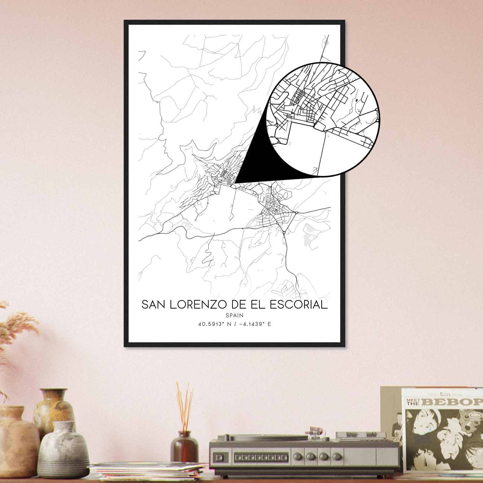 Deerfield Kansas Map Poster, Modern Home Decor Wall Art Print (Copy)