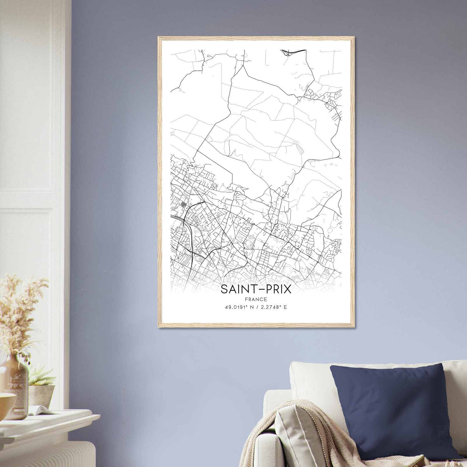 Deerfield Kansas Map Poster, Modern Home Decor Wall Art Print (Copy)
