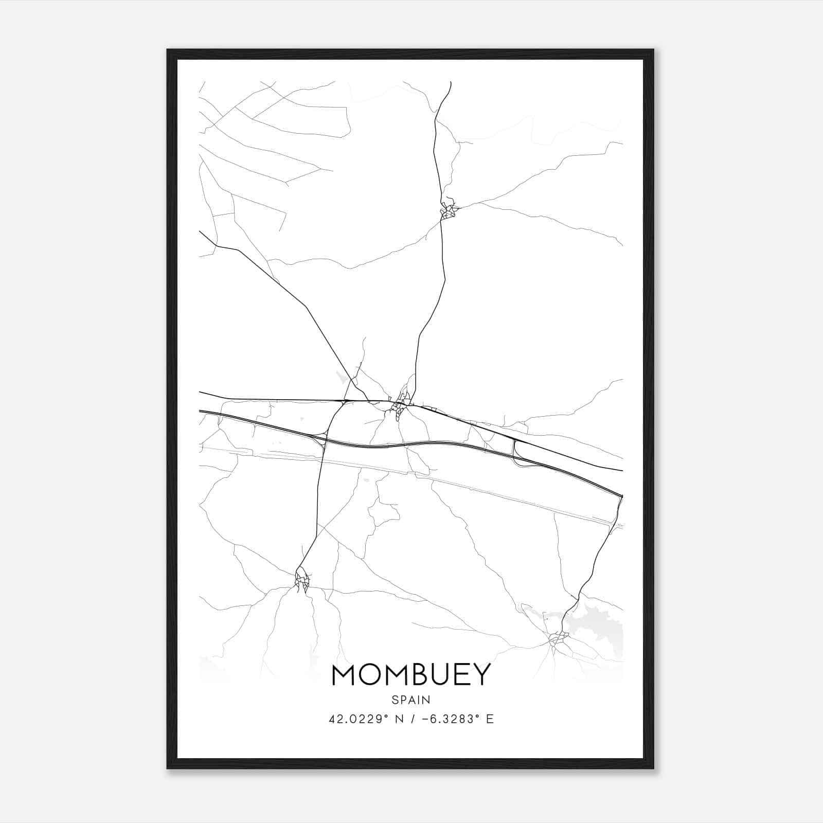 Santa Margarita de Mombuy Spain Map Poster, Modern Home Decor Wall Art Print Santa Margarita de Mombuy Spain Map Poster, Modern Home Decor Wall Art Print