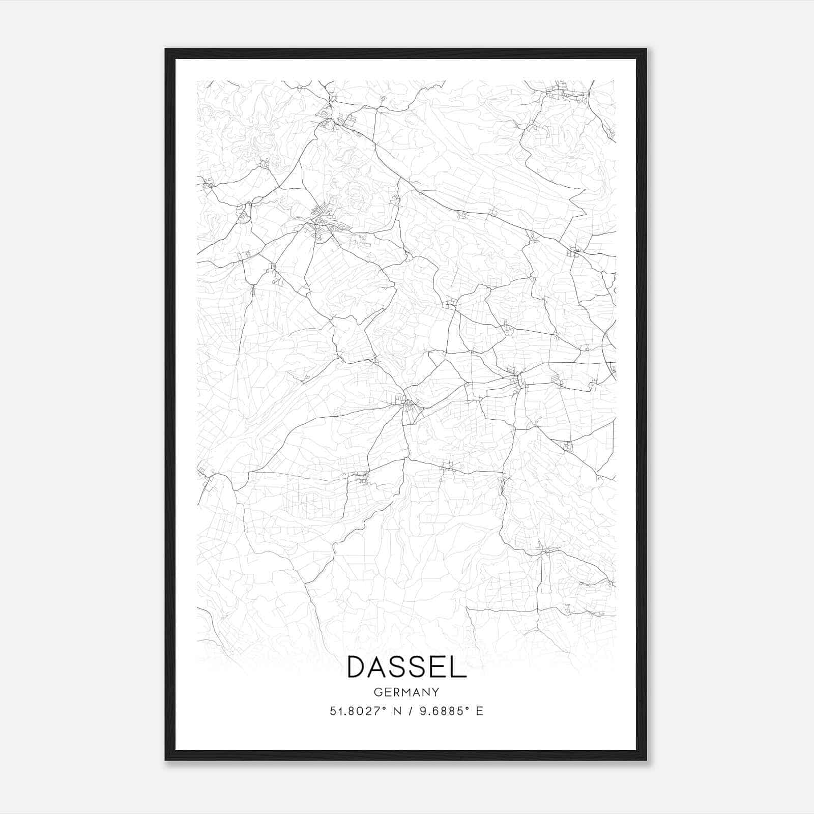 Custom Dassel Germany Map Poster - Mapmory
