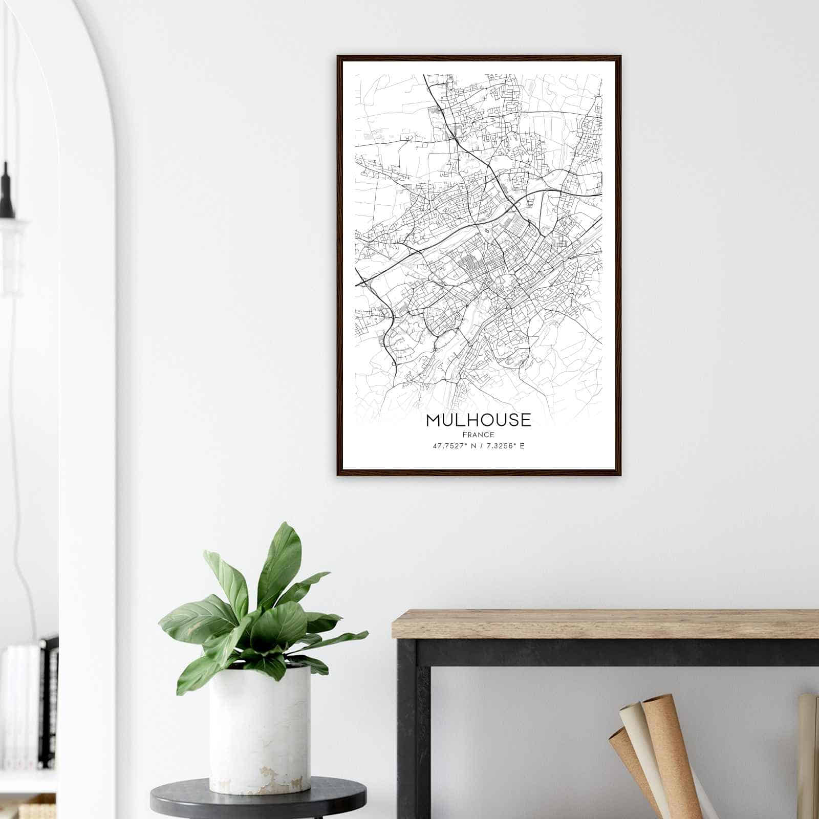 Deerfield Kansas Map Poster, Modern Home Decor Wall Art Print (Copy)