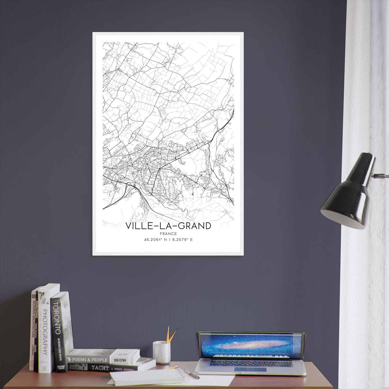 Deerfield Kansas Map Poster, Modern Home Decor Wall Art Print (Copy)