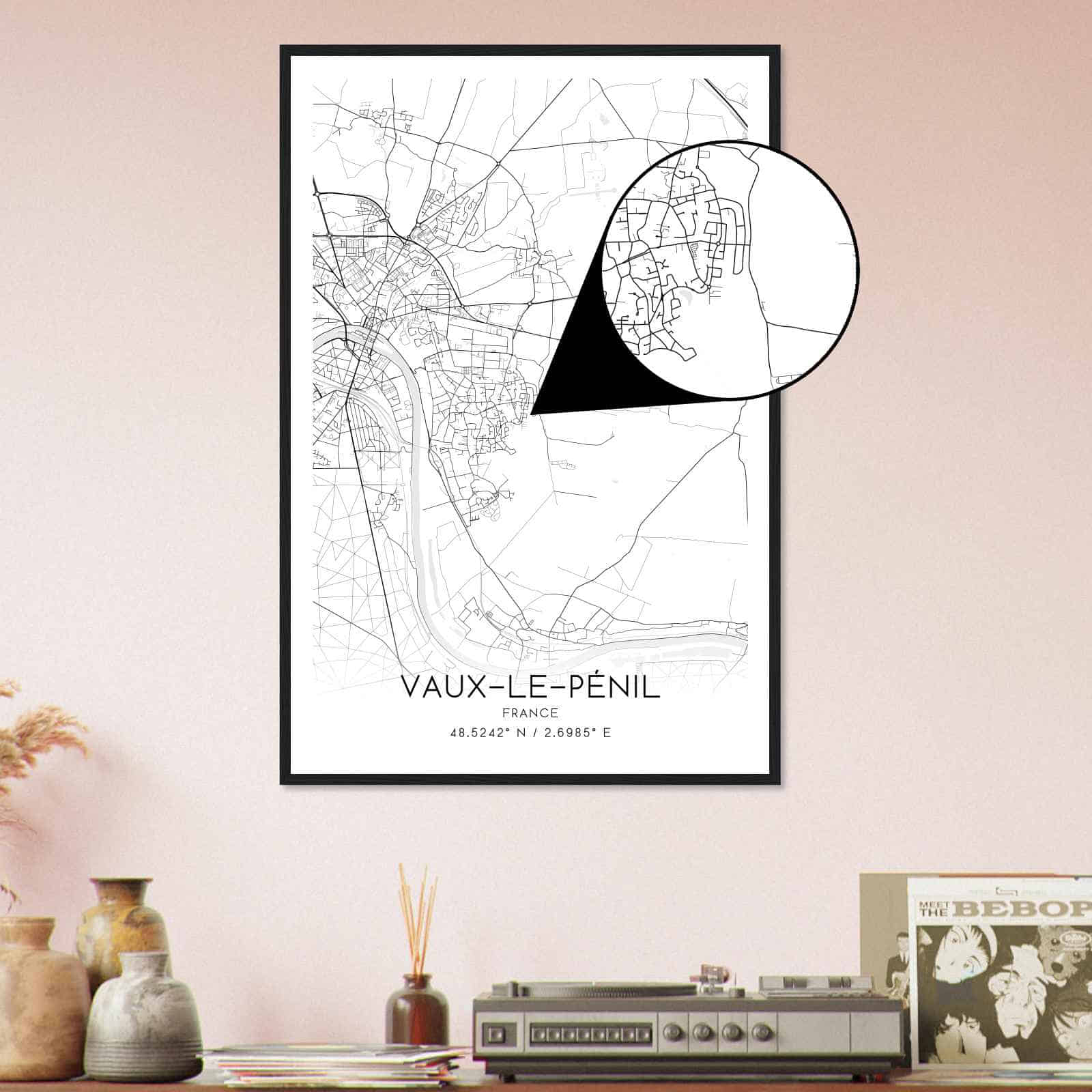 Deerfield Kansas Map Poster, Modern Home Decor Wall Art Print (Copy)