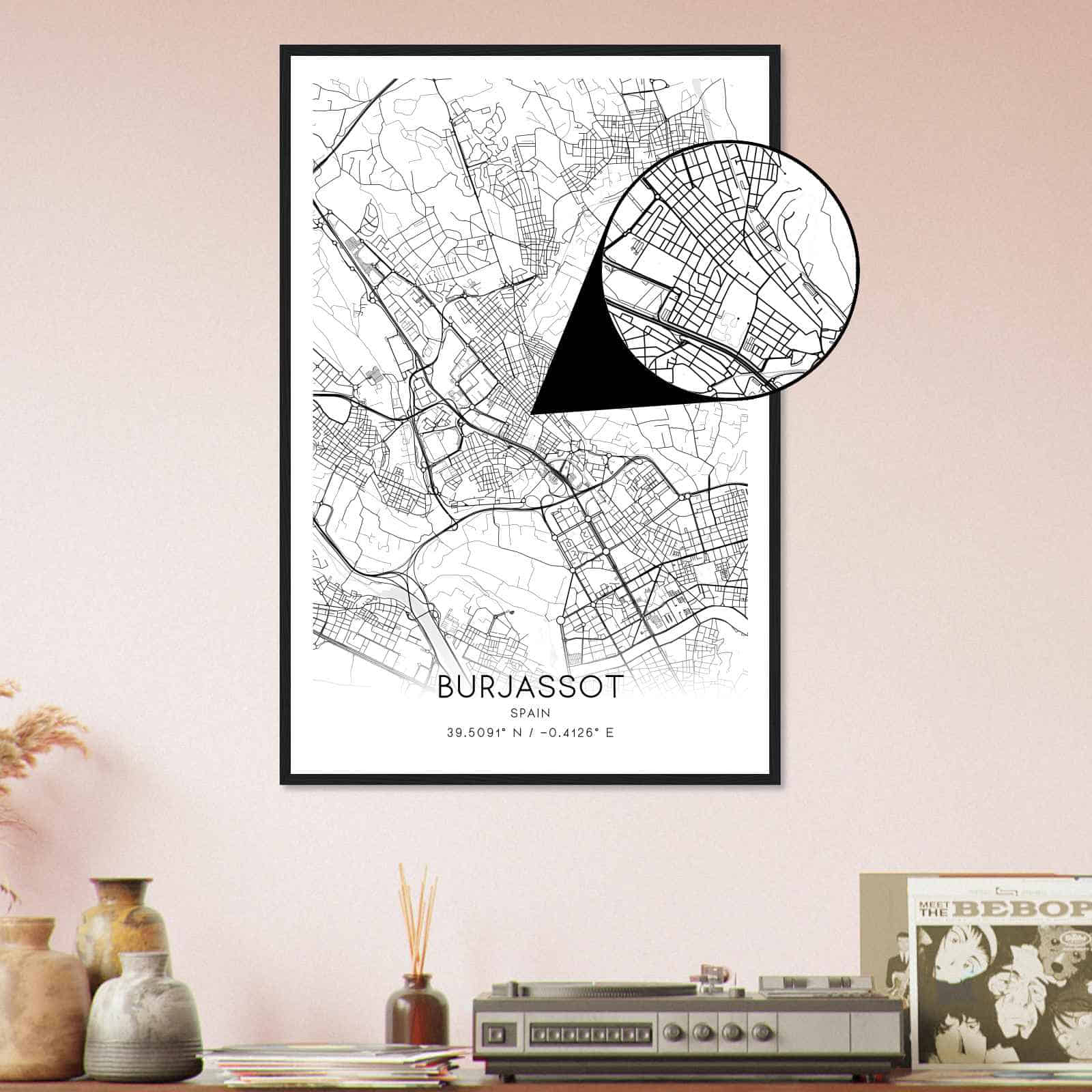 Deerfield Kansas Map Poster, Modern Home Decor Wall Art Print (Copy)