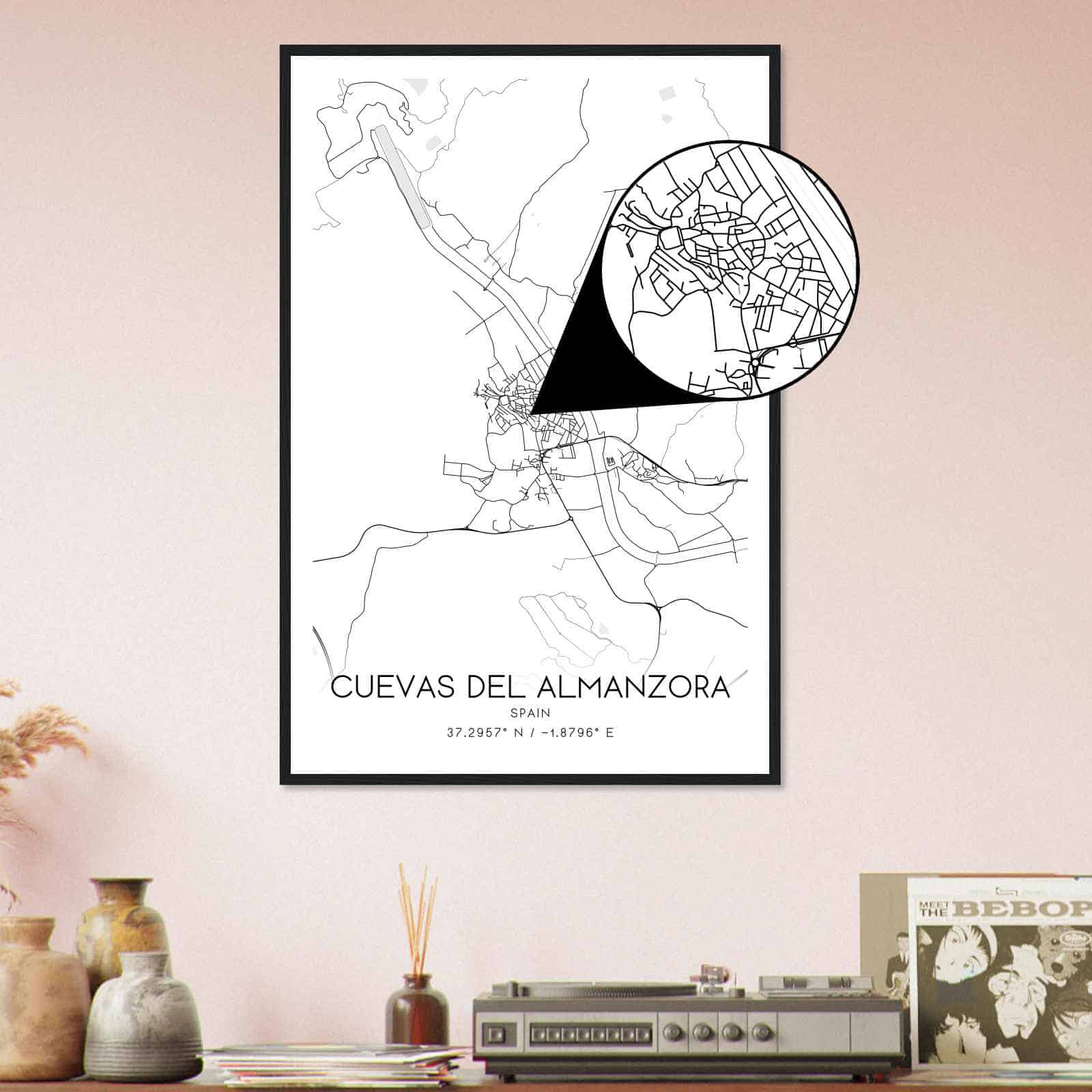 Deerfield Kansas Map Poster, Modern Home Decor Wall Art Print (Copy)