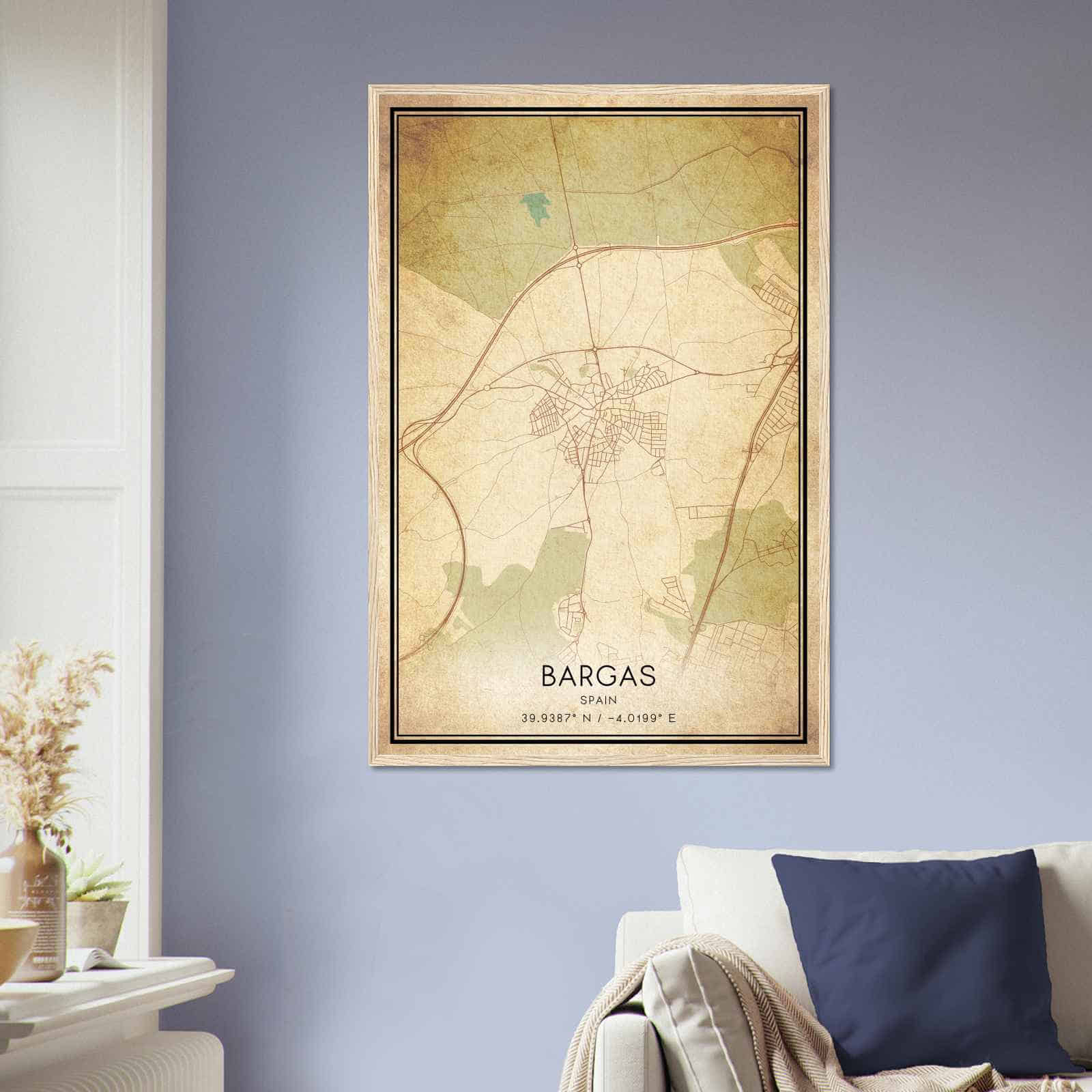 Deerfield Kansas Map Poster, Modern Home Decor Wall Art Print (Copy)
