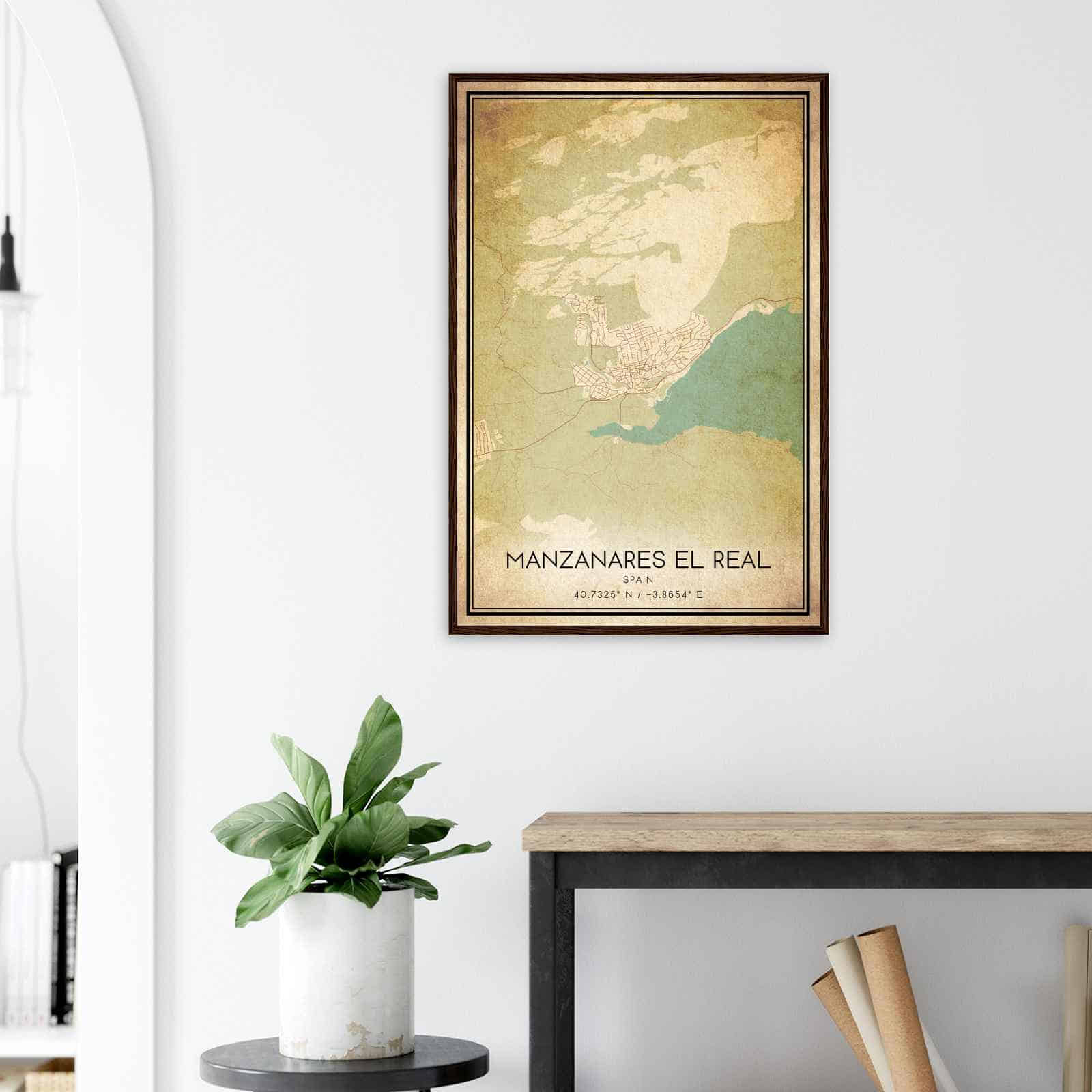 Deerfield Kansas Map Poster, Modern Home Decor Wall Art Print (Copy)