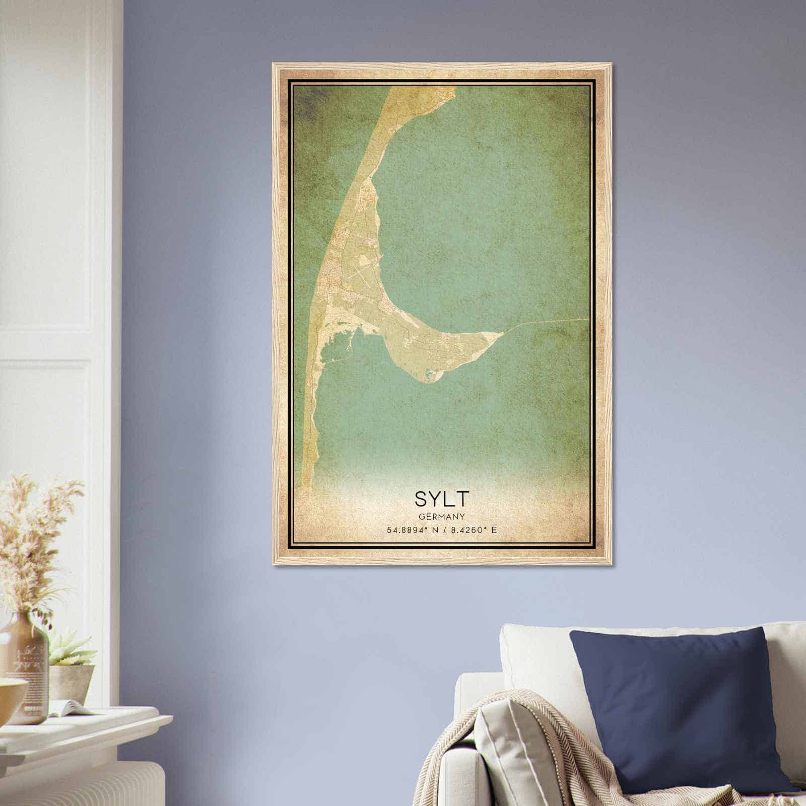 Deerfield Kansas Map Poster, Modern Home Decor Wall Art Print (Copy)