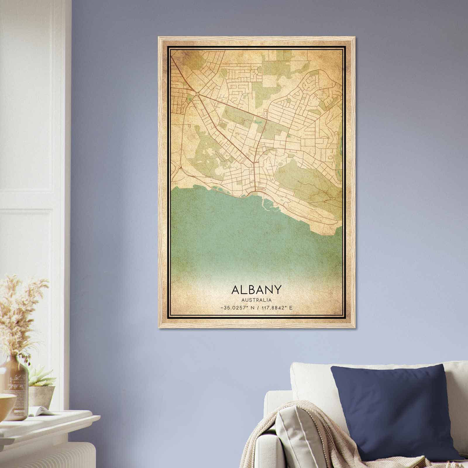 Deerfield Kansas Map Poster, Modern Home Decor Wall Art Print (Copy)