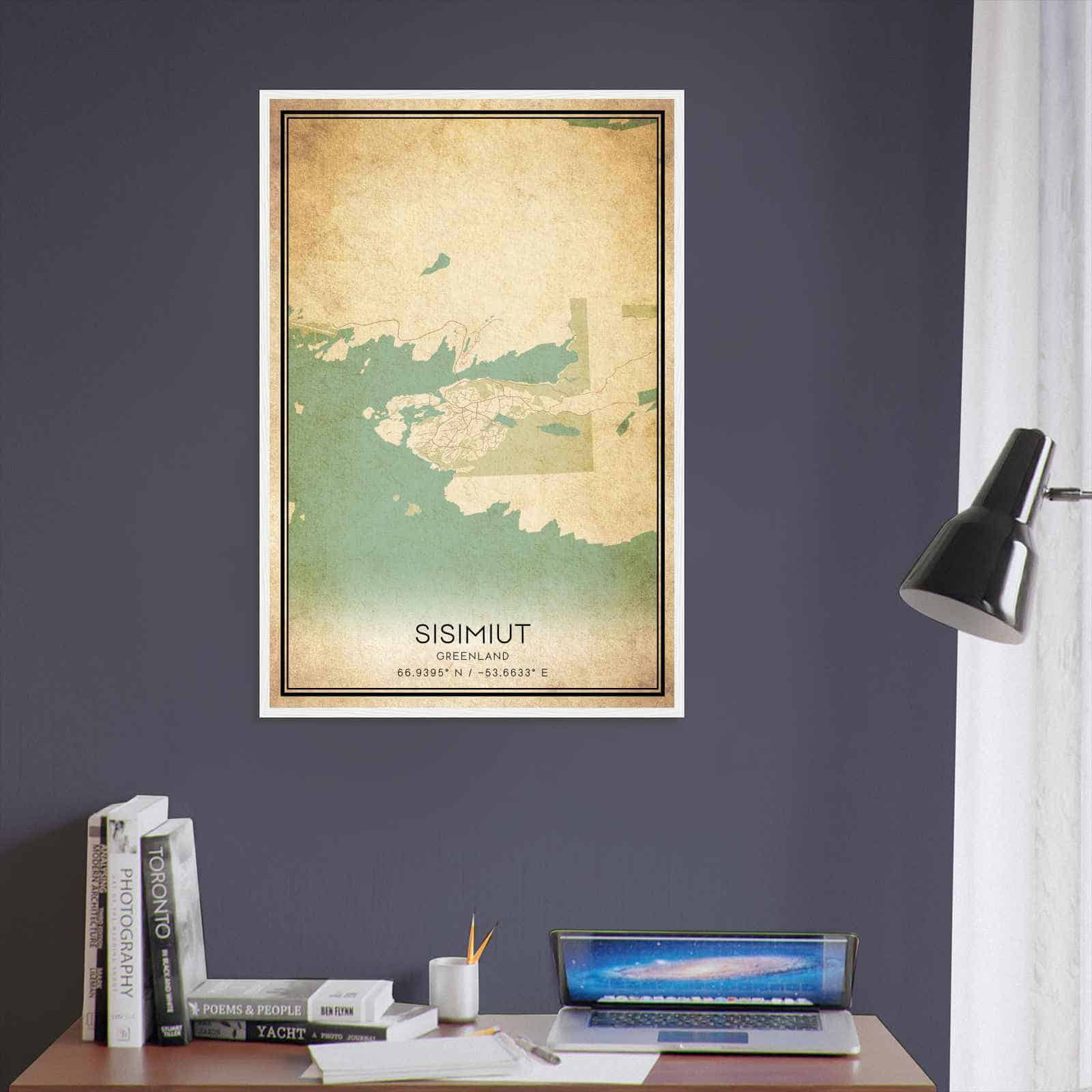 Deerfield Kansas Map Poster, Modern Home Decor Wall Art Print (Copy)