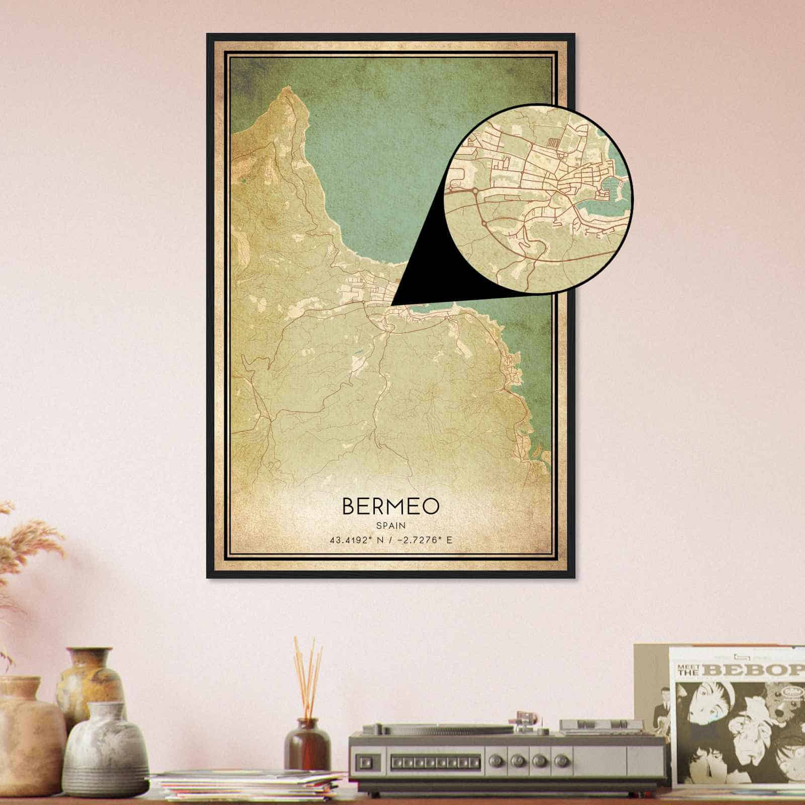Deerfield Kansas Map Poster, Modern Home Decor Wall Art Print (Copy)