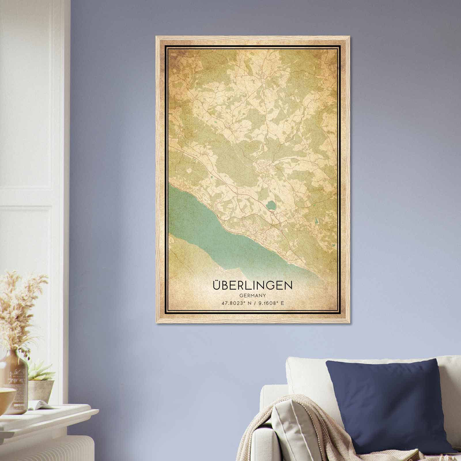 Deerfield Kansas Map Poster, Modern Home Decor Wall Art Print (Copy)
