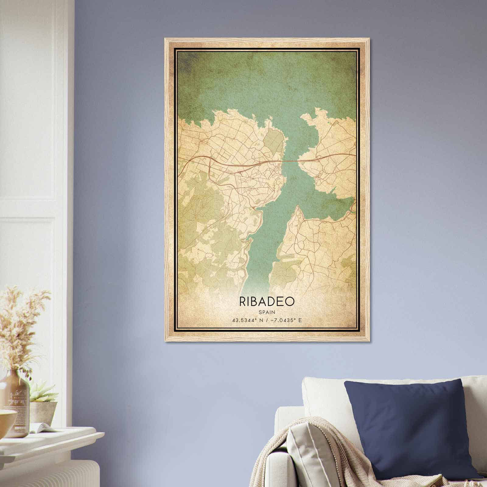 Deerfield Kansas Map Poster, Modern Home Decor Wall Art Print (Copy)