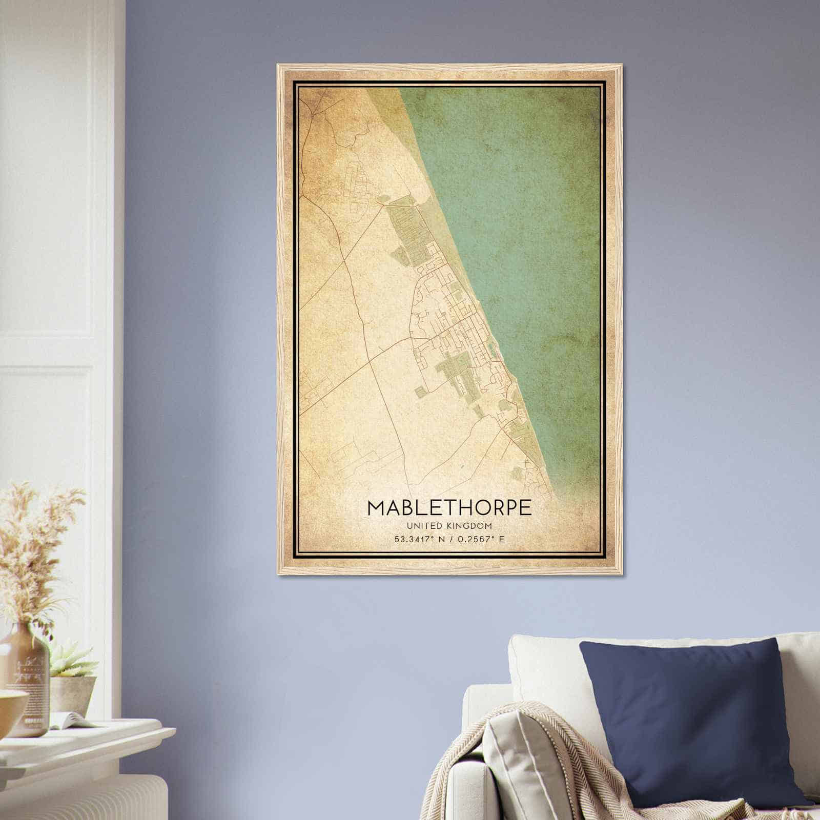Deerfield Kansas Map Poster, Modern Home Decor Wall Art Print (Copy)